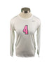 Nike White Breast Cancer Awareness Volleyball Long Sleeve Jersey #4 Women's Size M