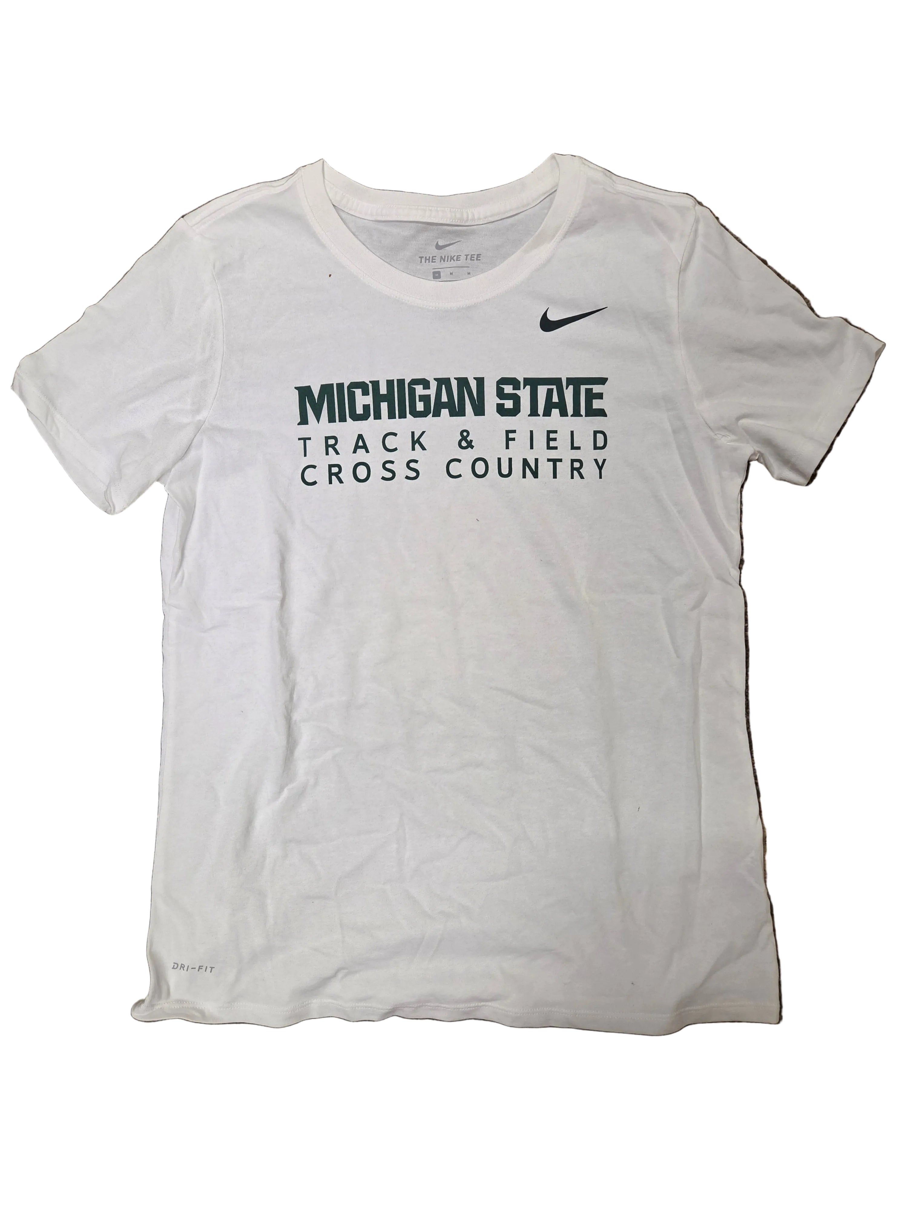 Nike White Dri-Fit Track & Field Cross Country T-Shirt Women's Size XS #2