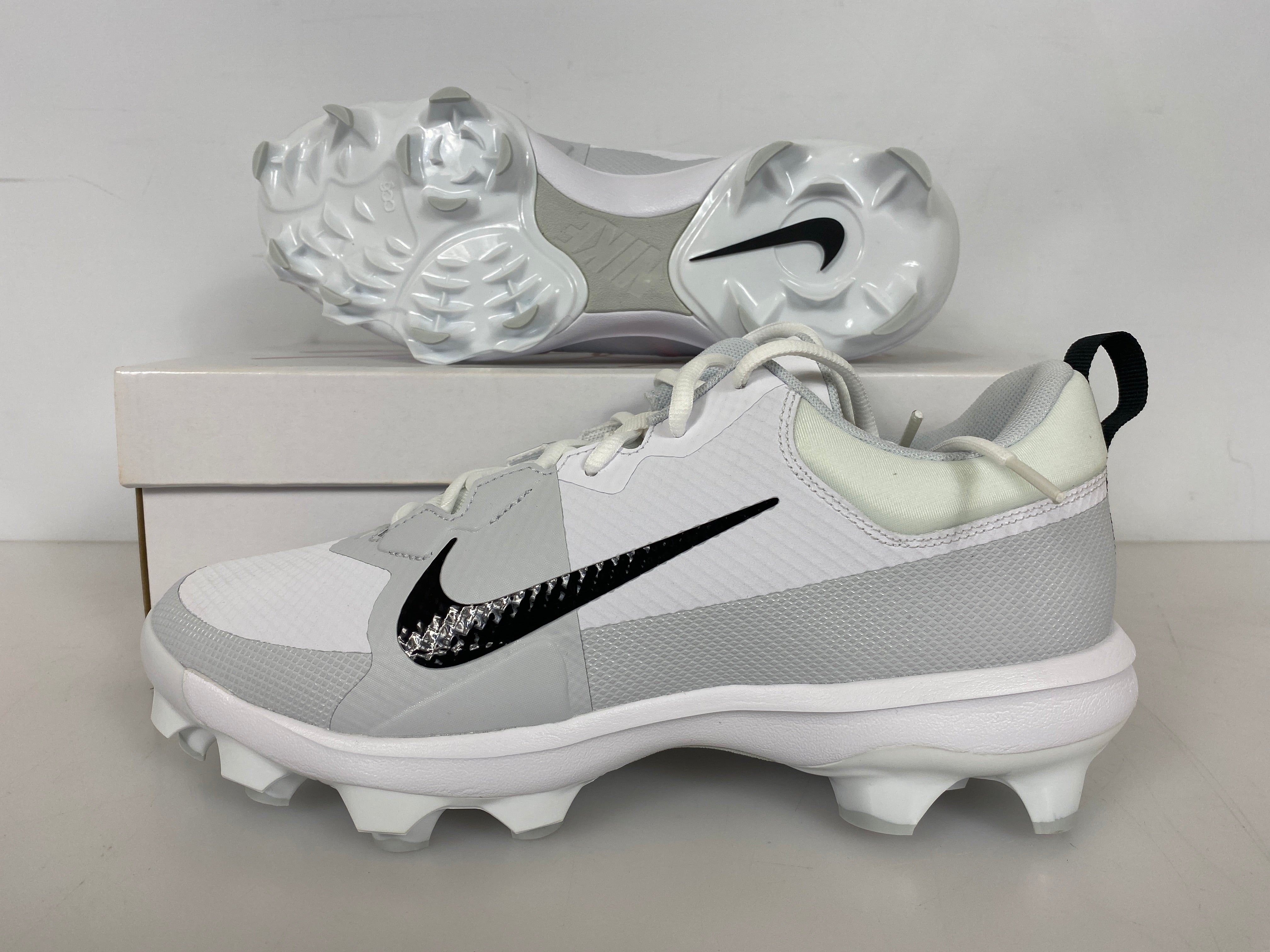 Nike White Force Trout 9 Pro MCS Baseball Cleats Men's Size 11.5