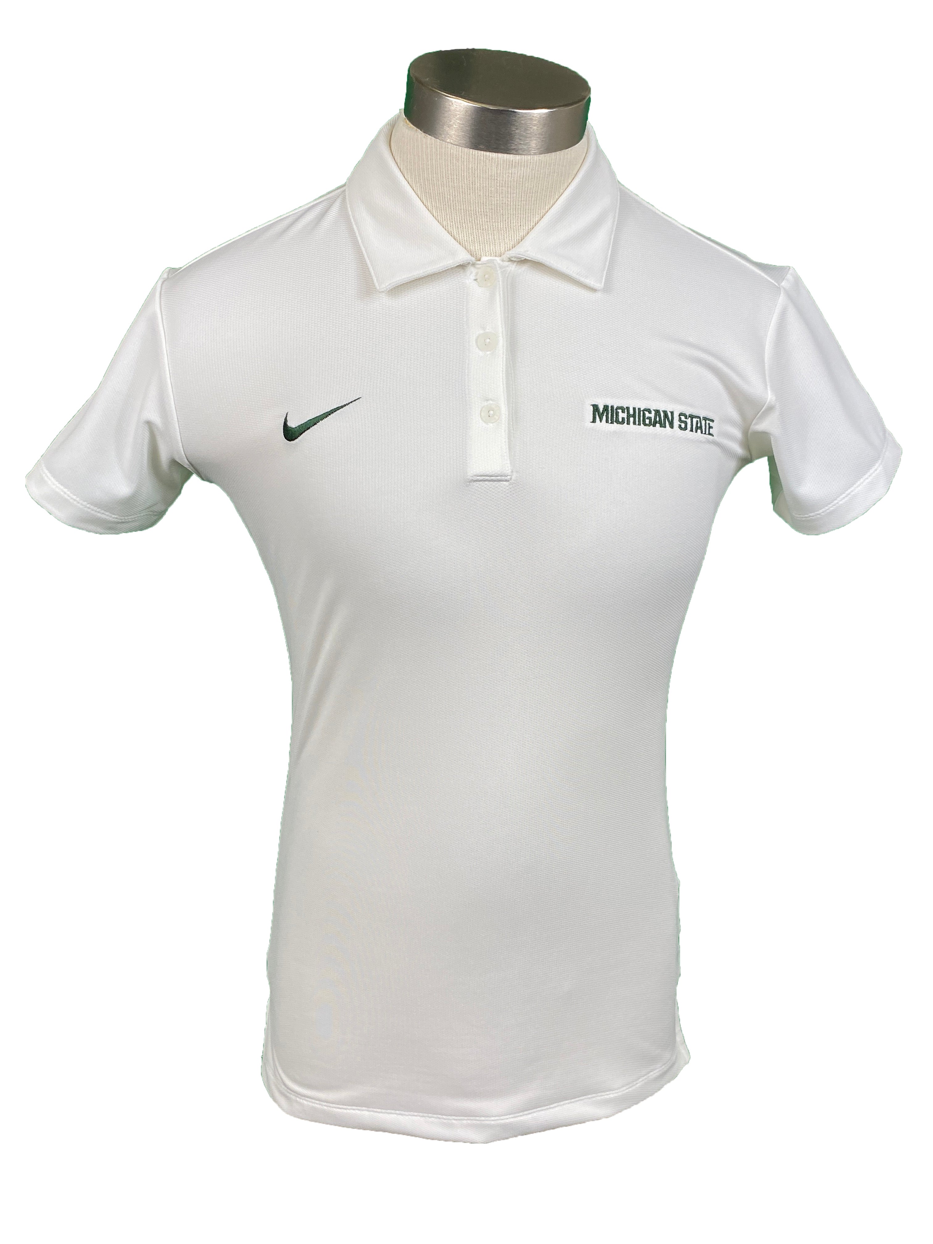 Nike White Michigan State Polo Men's Size Small