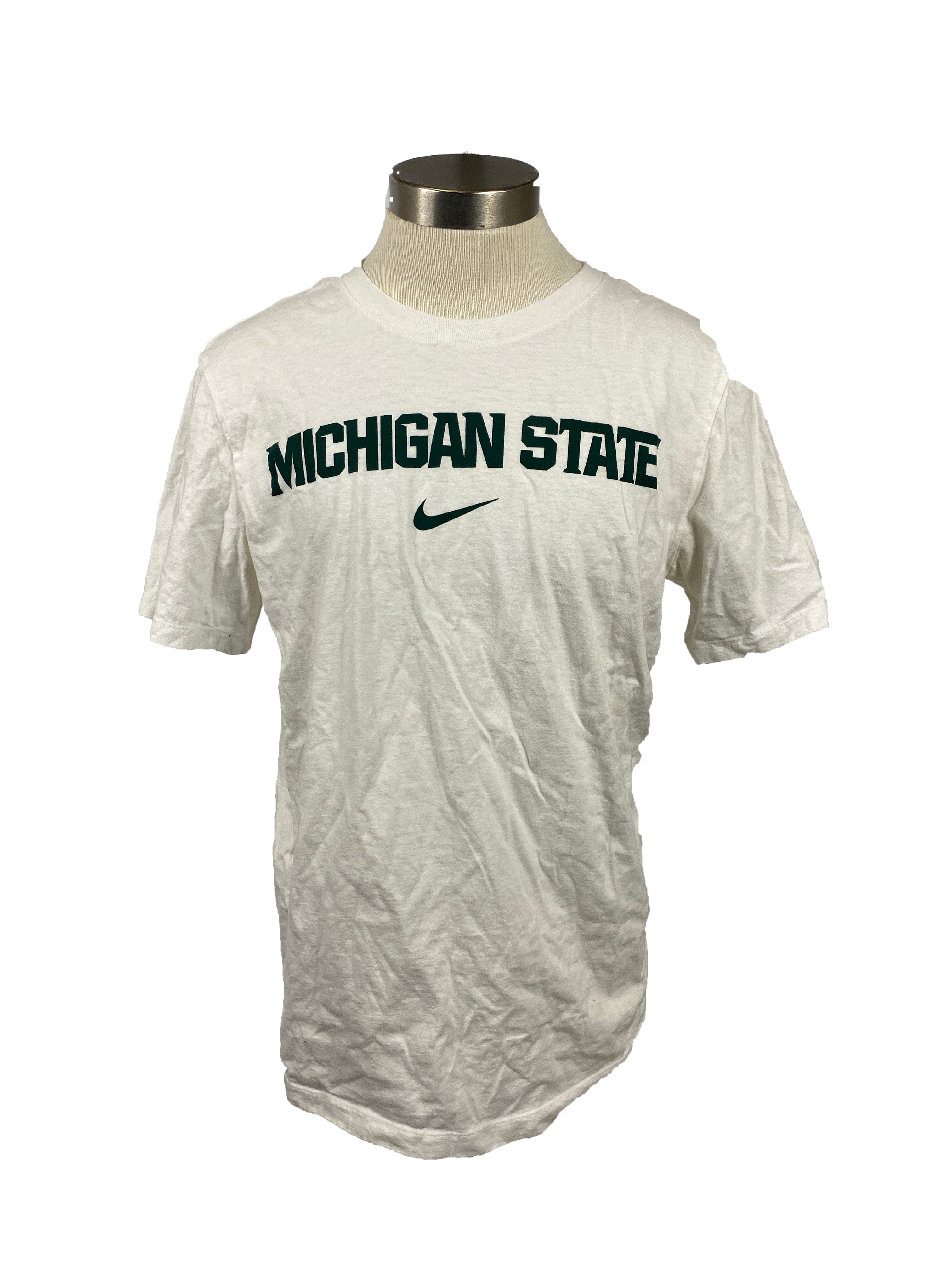 Nike White Michigan State T-Shirt Men's Size L