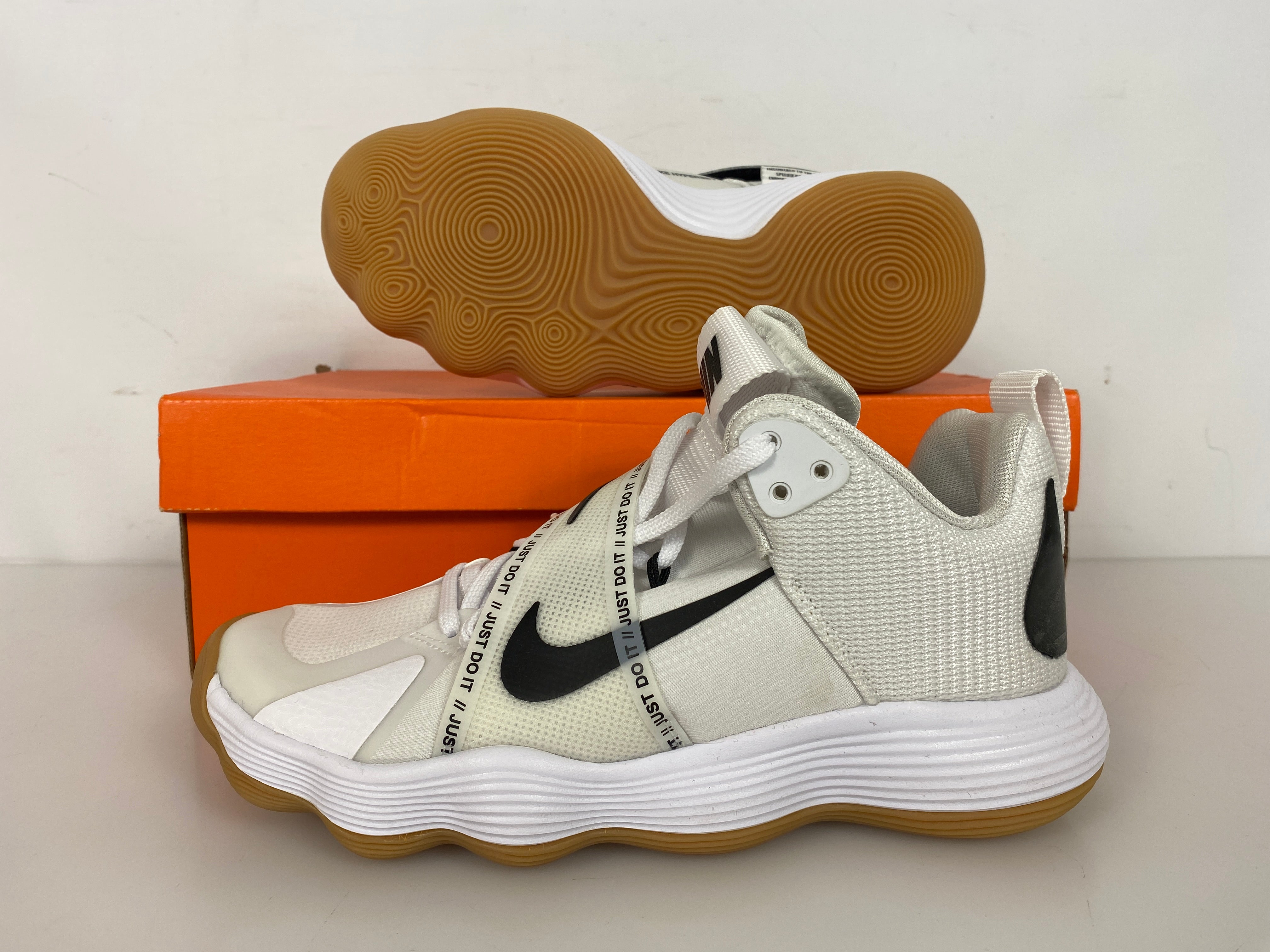 Nike White React Hyperset Volleyball Shoes Women's Size 13