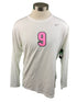 Nike White Spartan Brest Cancer Awareness Volleyball Long Sleeve Jersey #9 Women's Size XL