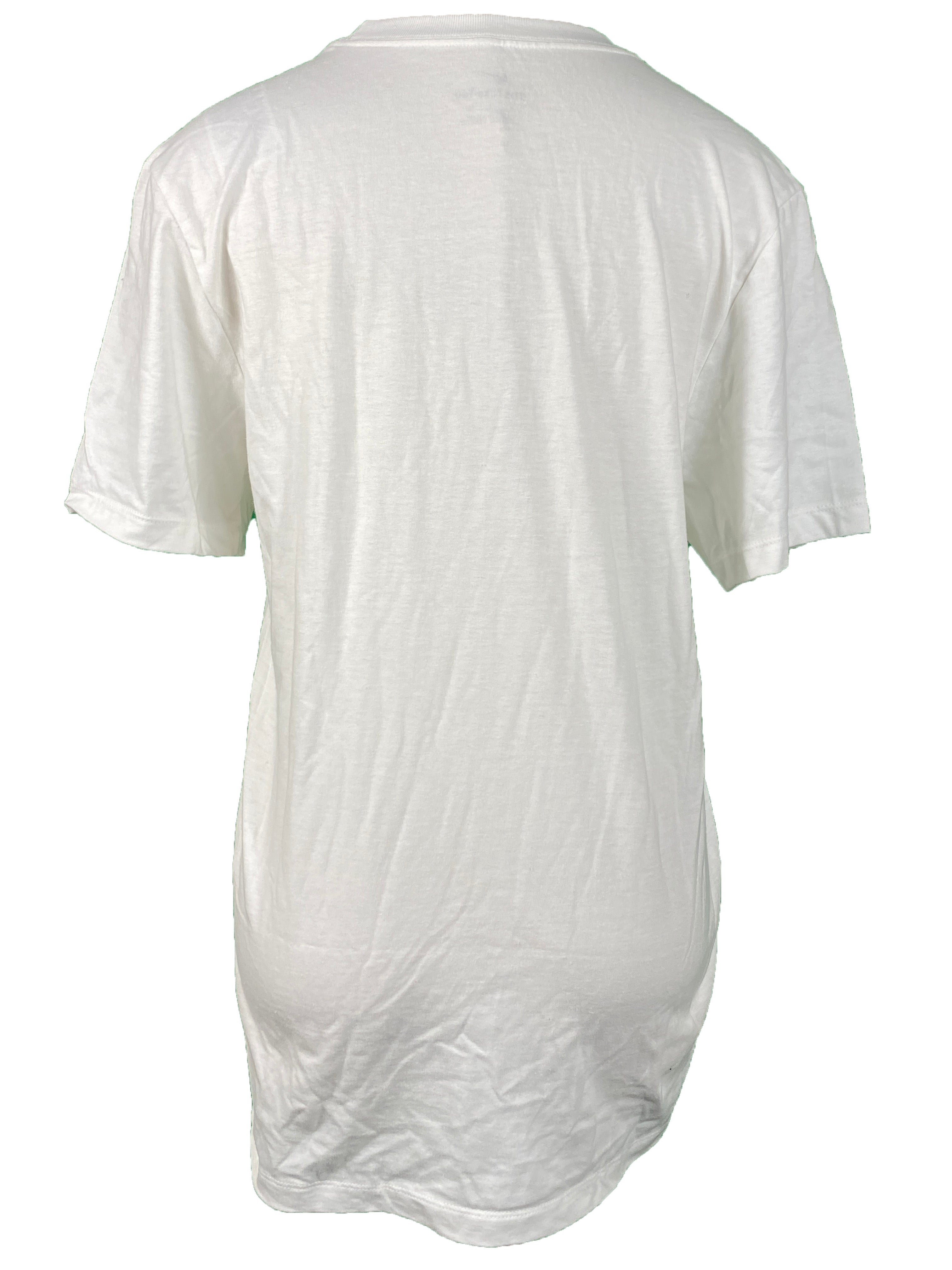 Nike White Spartans Football T-Shirt Unisex Size S