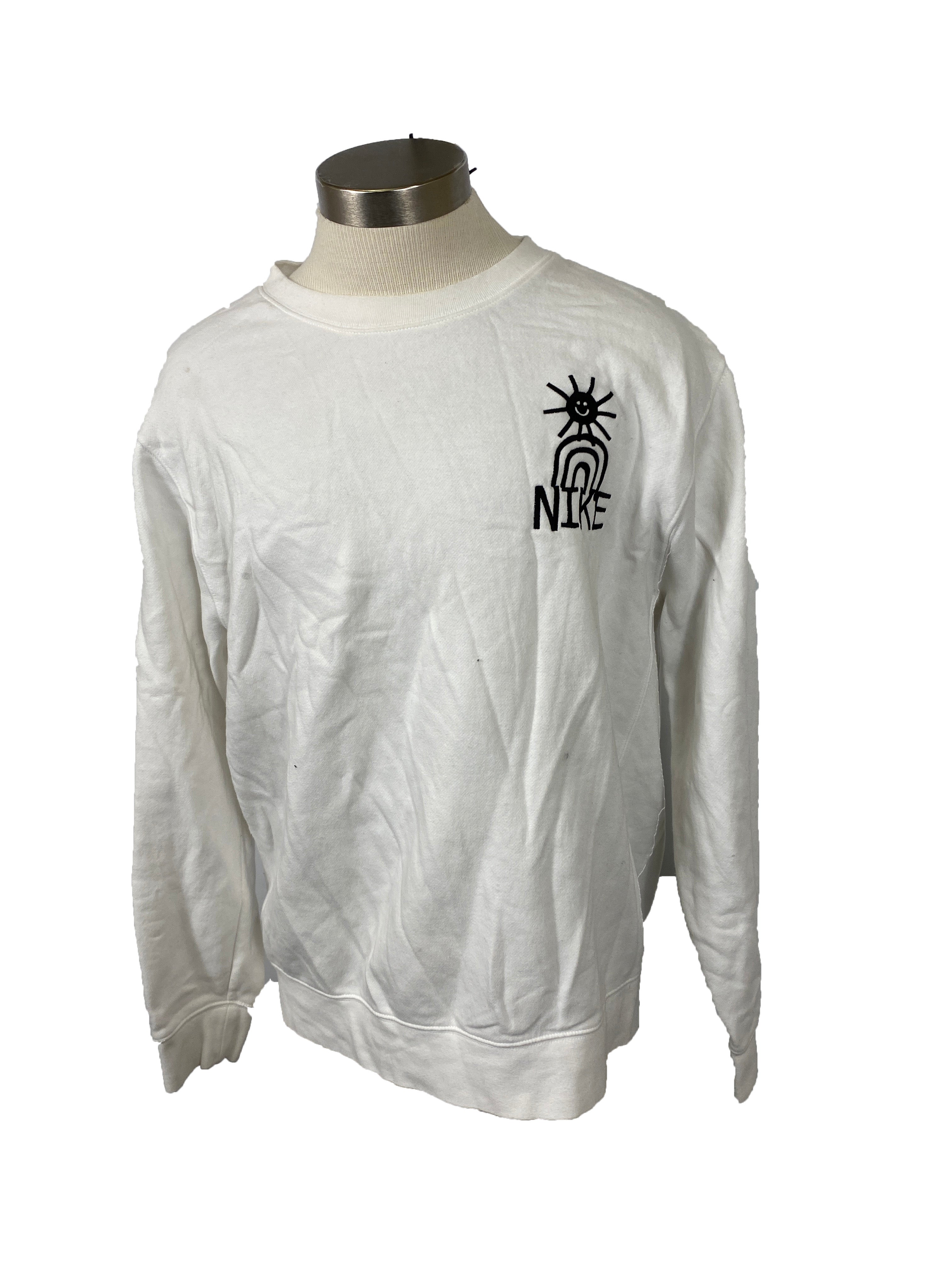 Nike White Sweatshirt Men's Size L