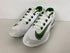 Nike White/Green Alpha Hurache Elite 4 Low Baseball Cleats Men's Size 13.5