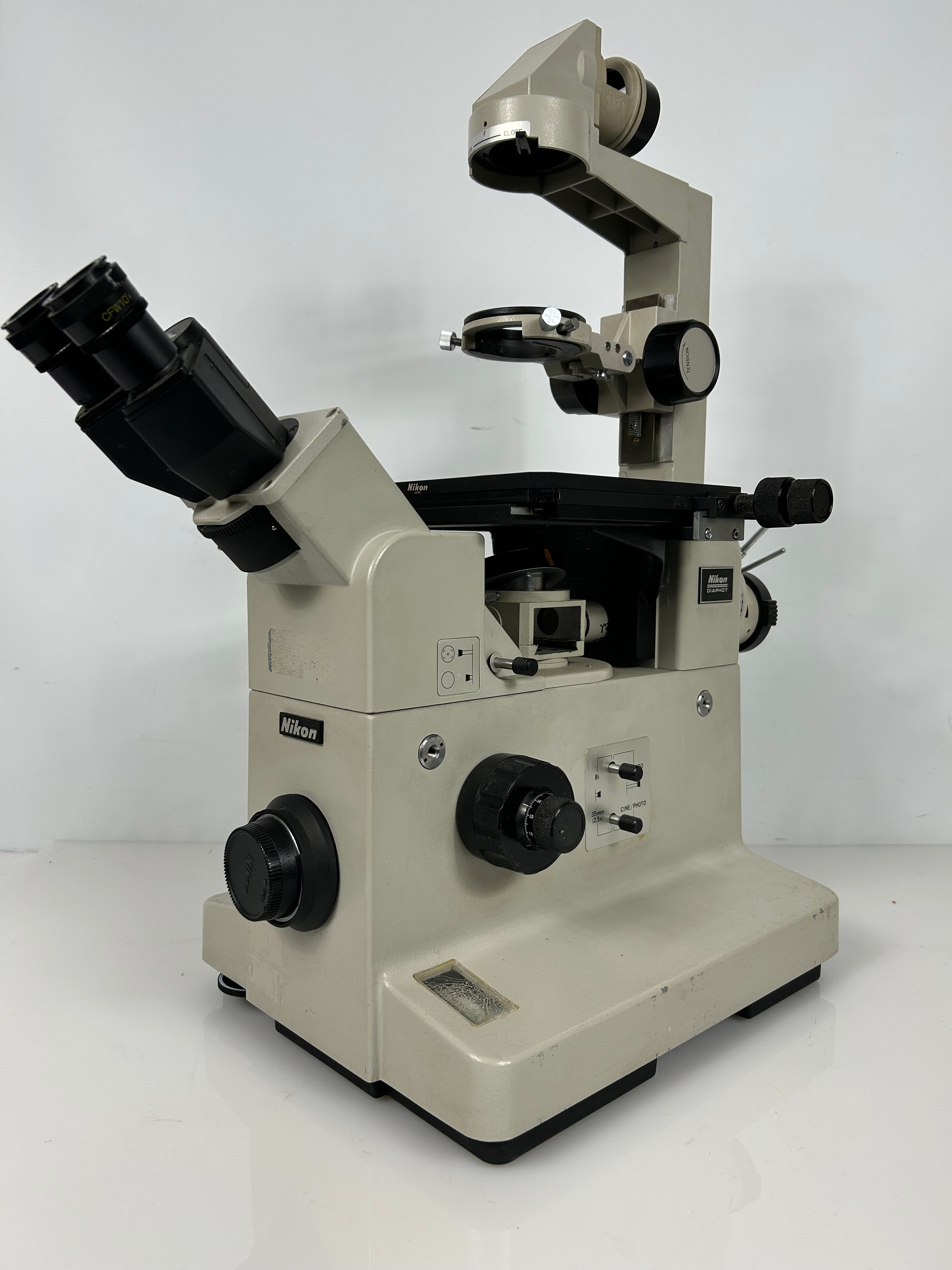 Nikon Diaphot TMD Microscope DIC Phase Contrast 4x 10x 40x *Untested*