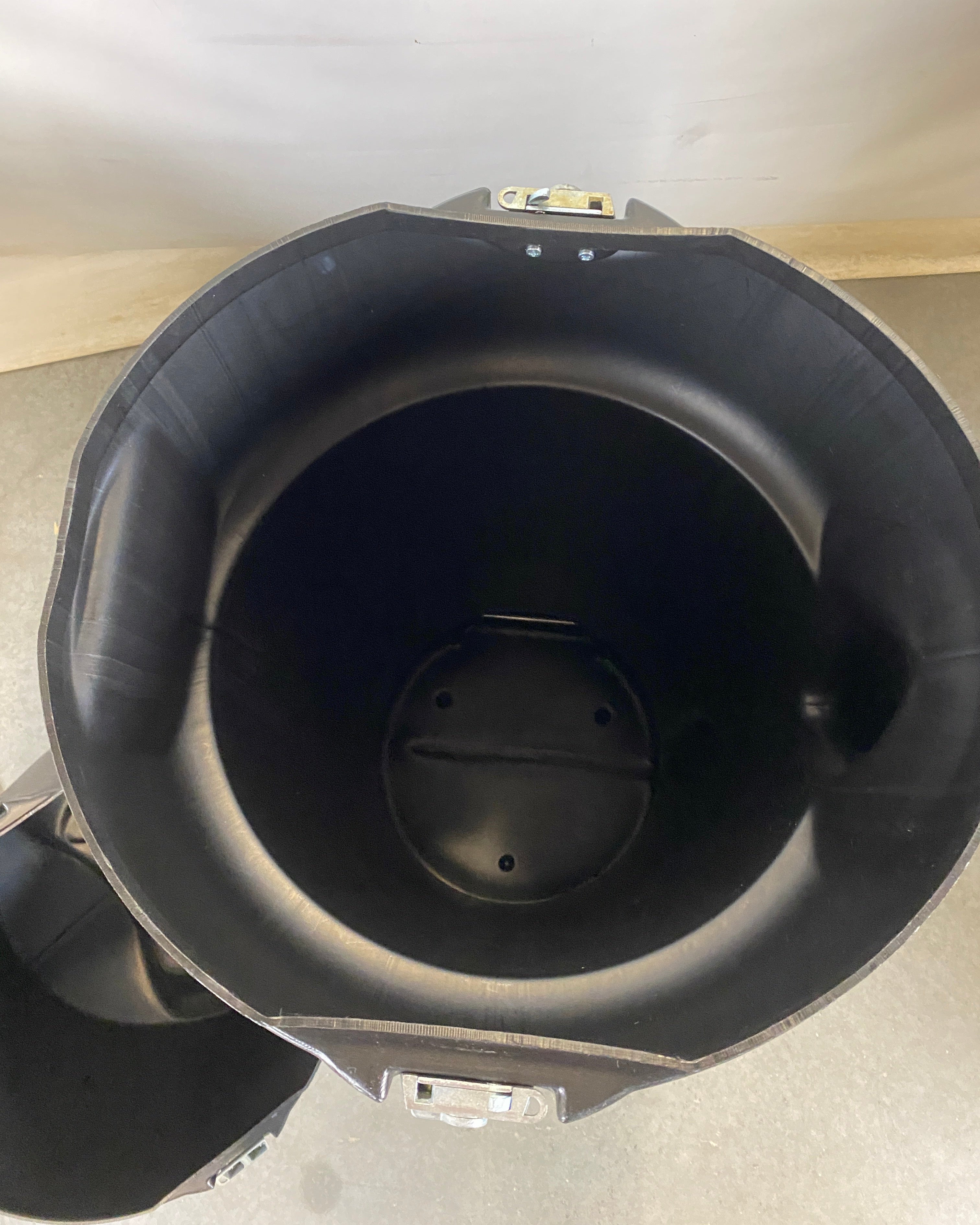Nimlock Black Circular Storage Case Lockable with Wheels (Push Lock)