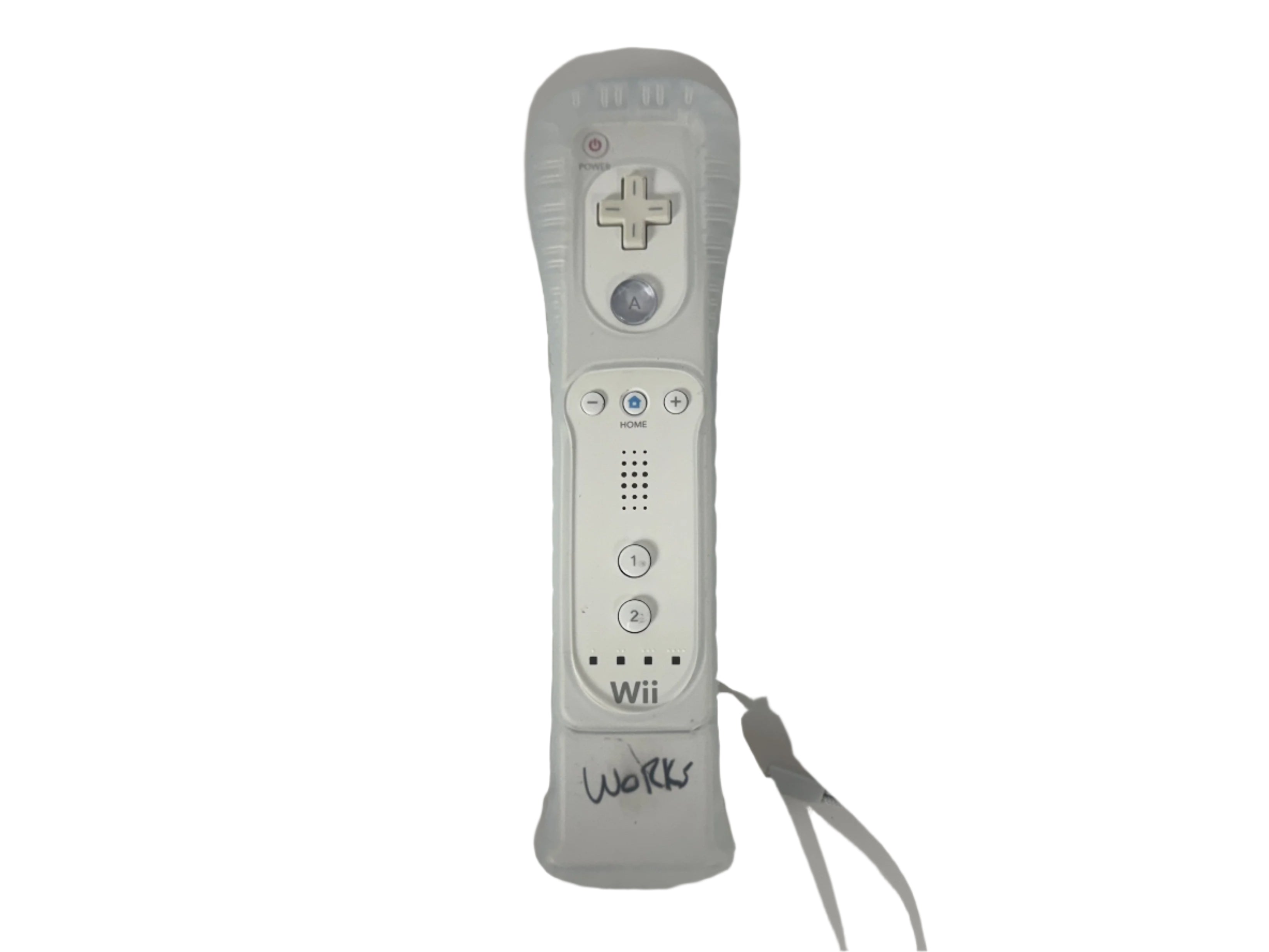 Nintendo Wii Remote Control RVL-003 w/ Motion Adapter Plus RVL-026