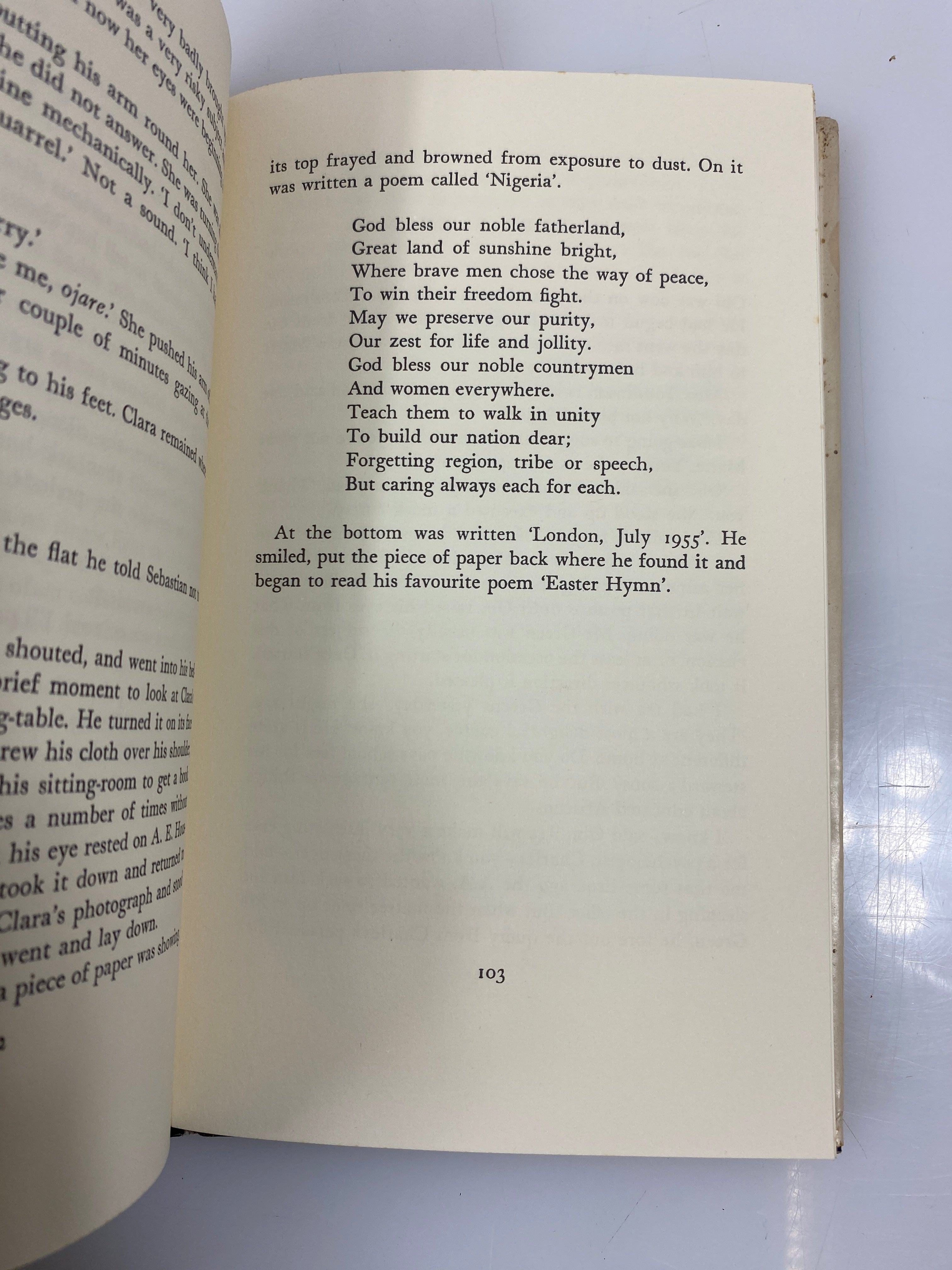 No Longer at Ease Chinua Achebe Ivan Obolensky Inc 1961 HCDJ