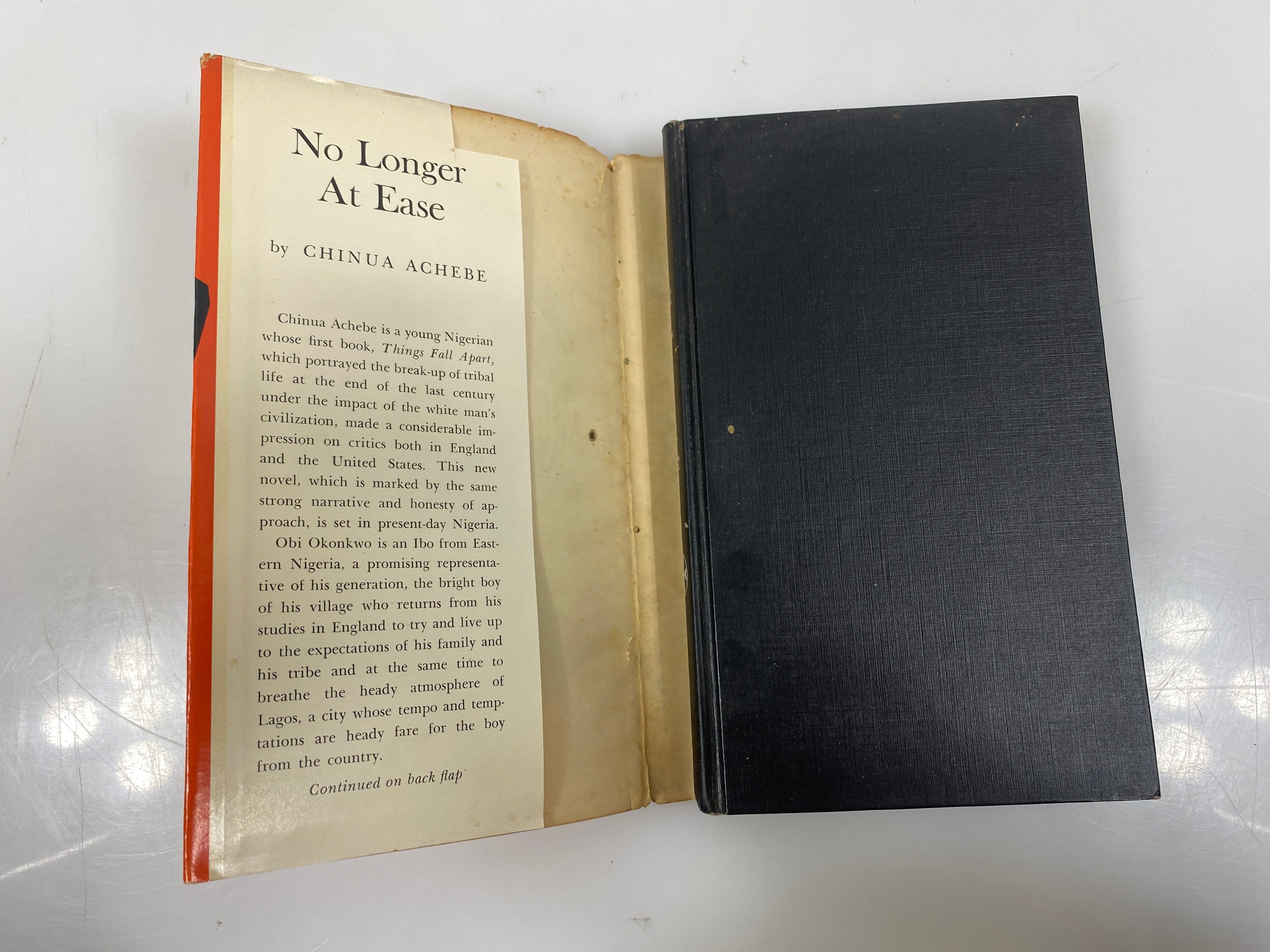 No Longer at Ease Chinua Achebe Ivan Obolensky Inc 1961 HCDJ