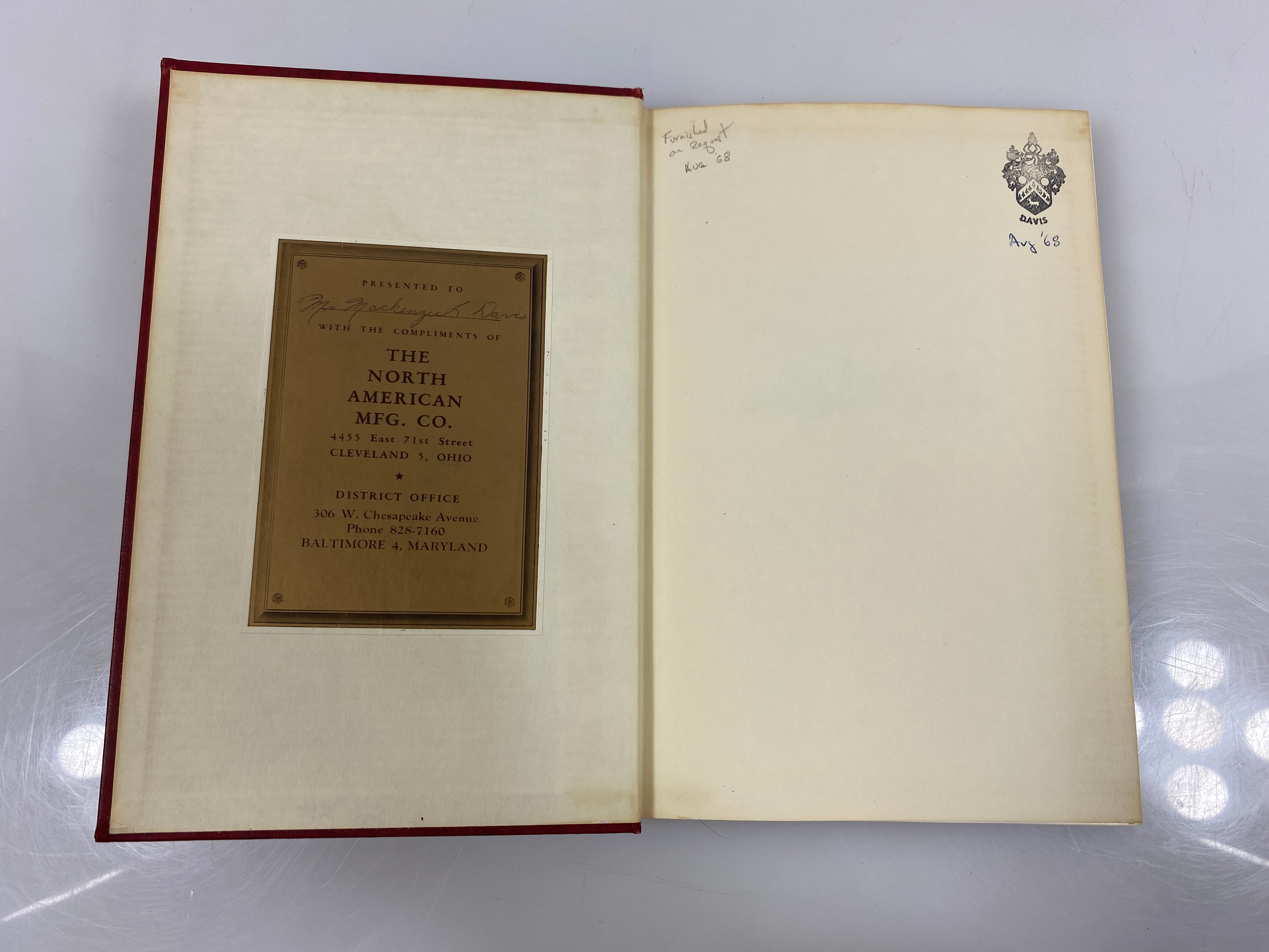 North American Combustion Handbook 1st Ed. 3rd Print 1965 HC