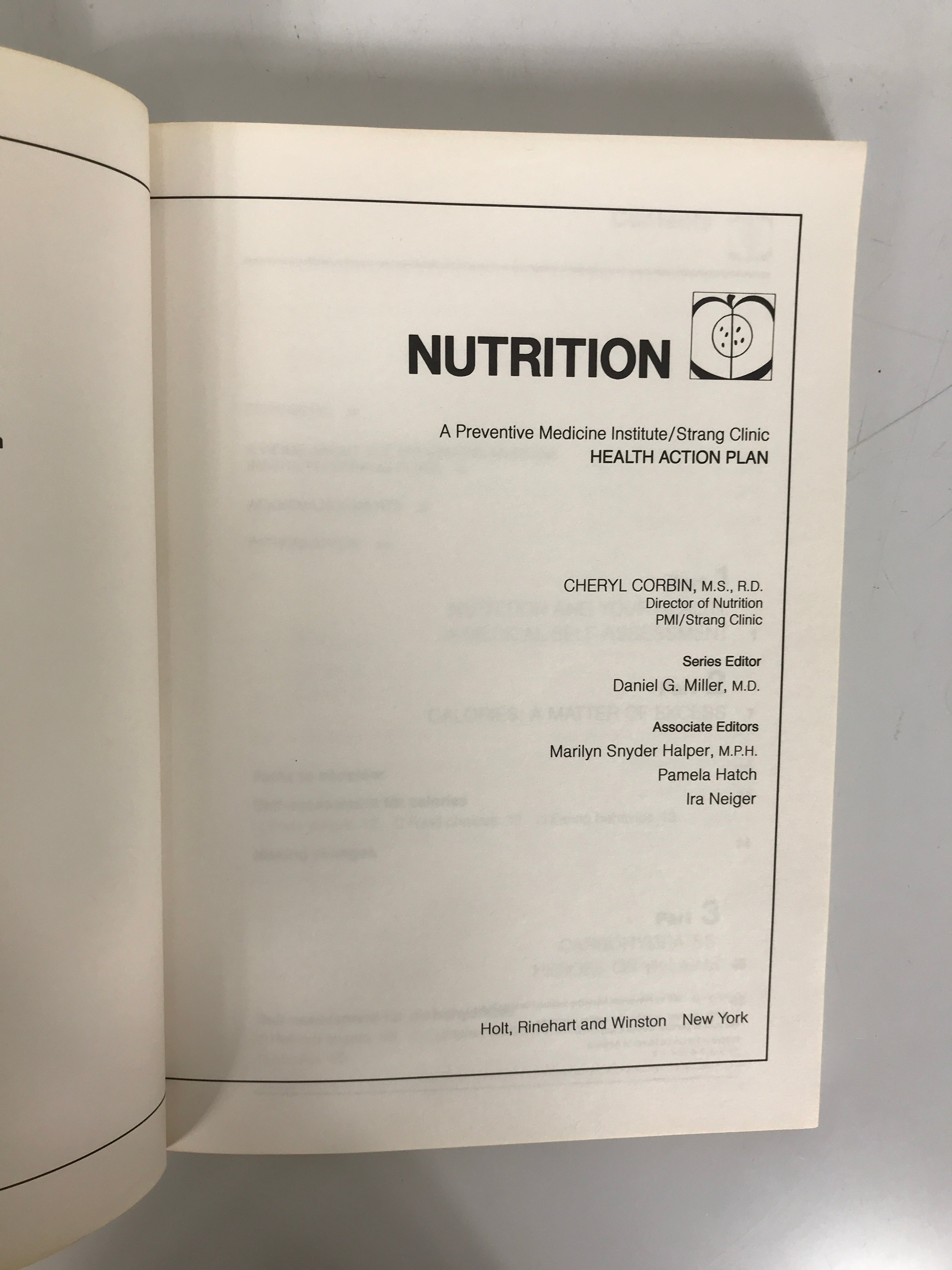 Nutrition by Cheryl Corbin 1980 SC
