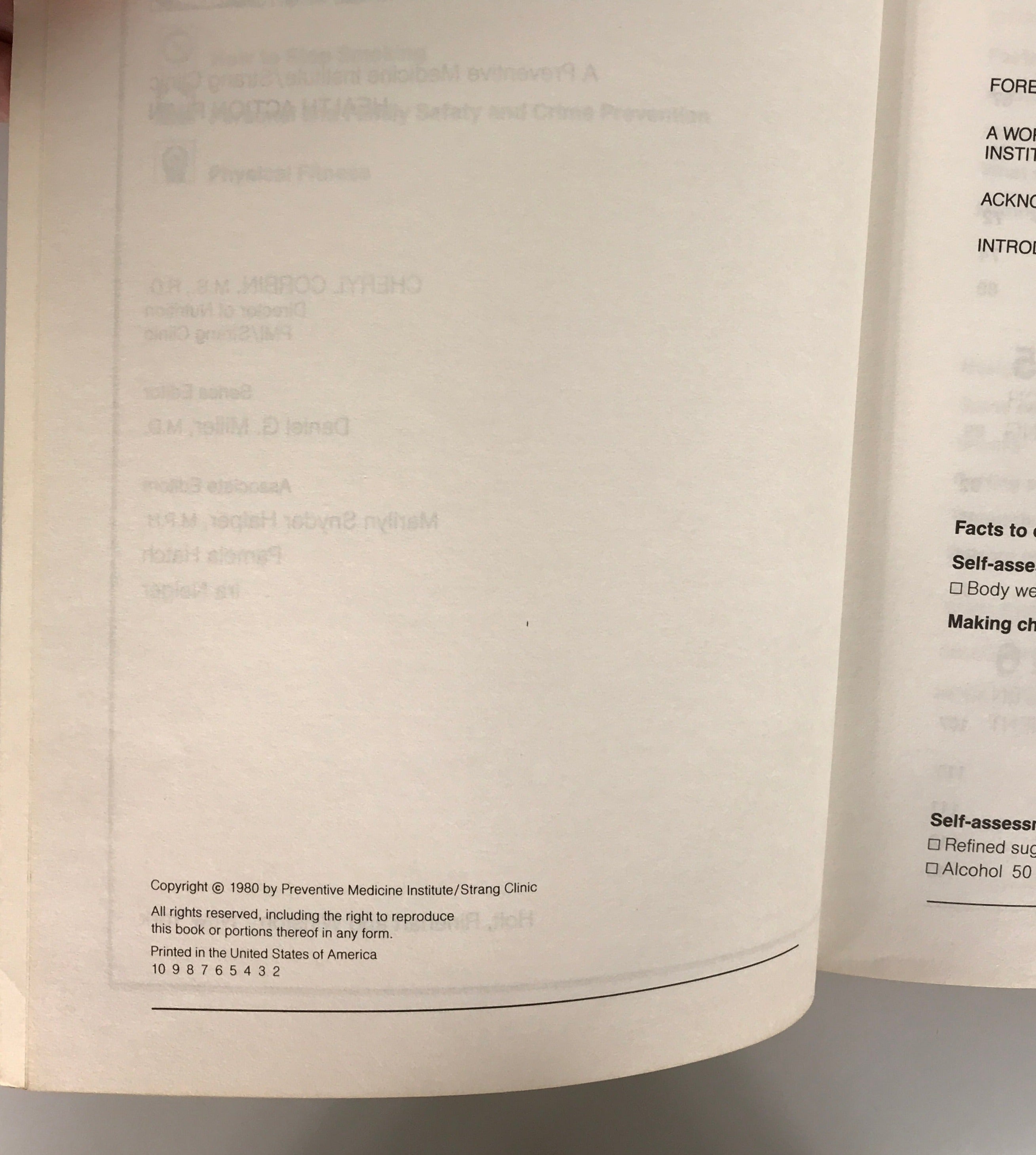 Nutrition by Cheryl Corbin 1980 SC