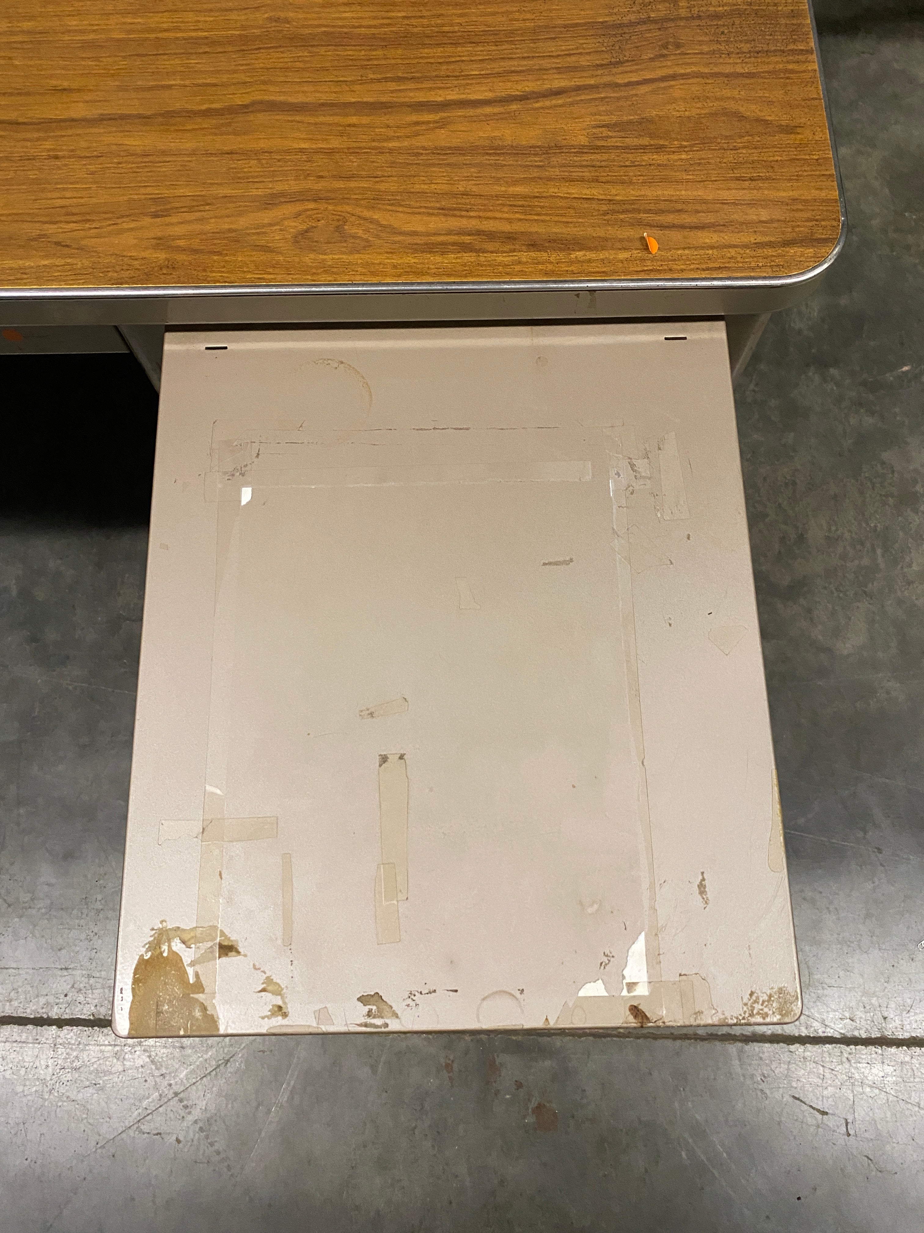 Oak Laminate Desk With Drawers