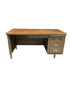 Oak Laminate Desk With Drawers
