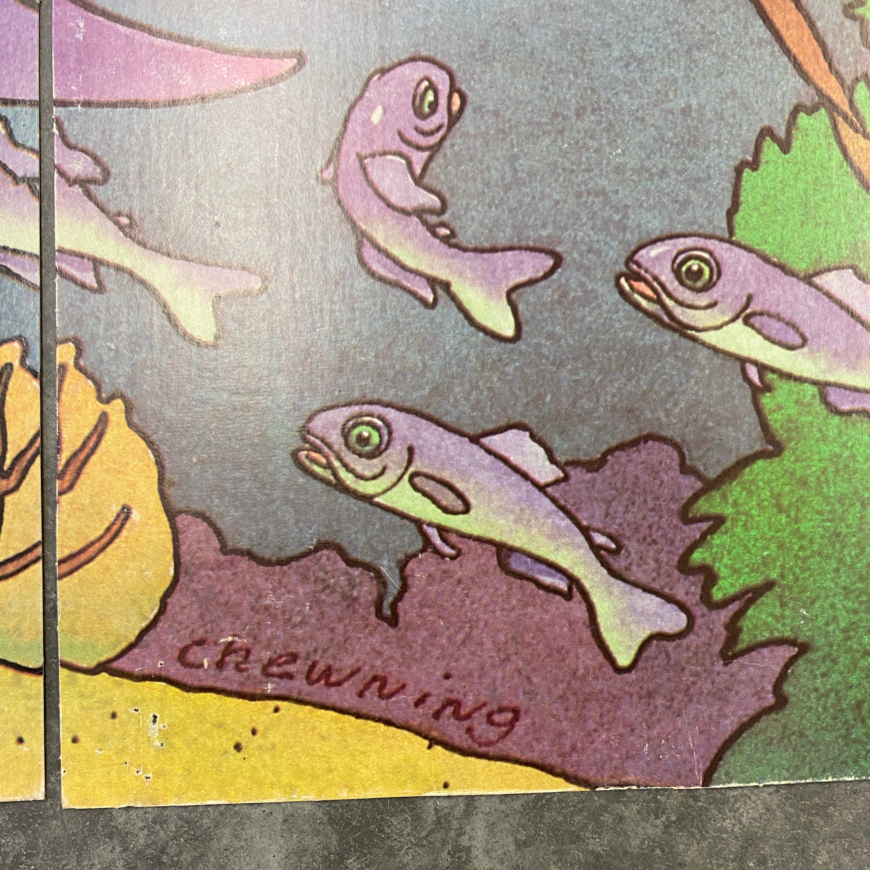 Ocean Life 3 Panel Poster