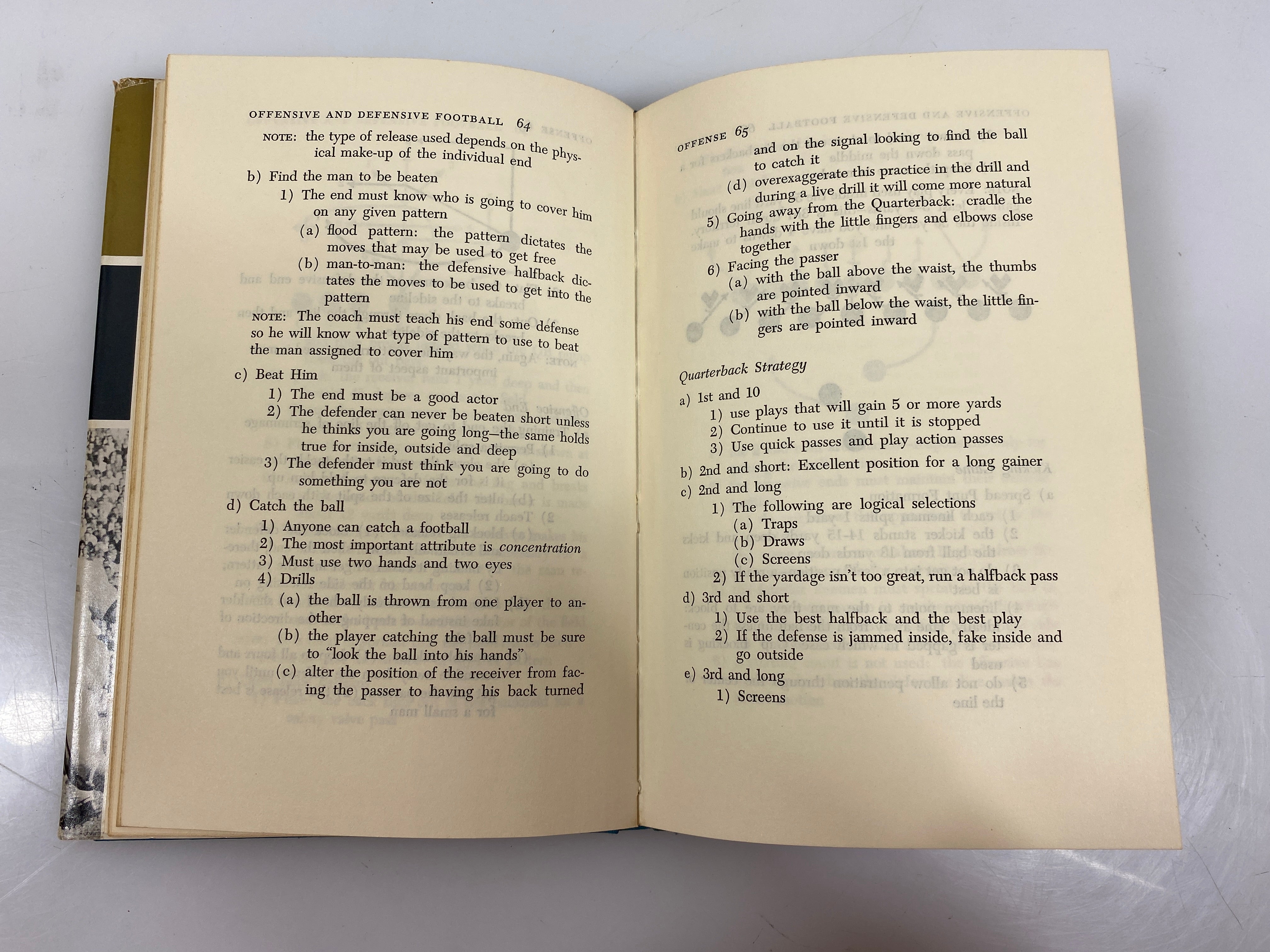 Offensive and Defensive Football Burt Smith 1970 HCDJ