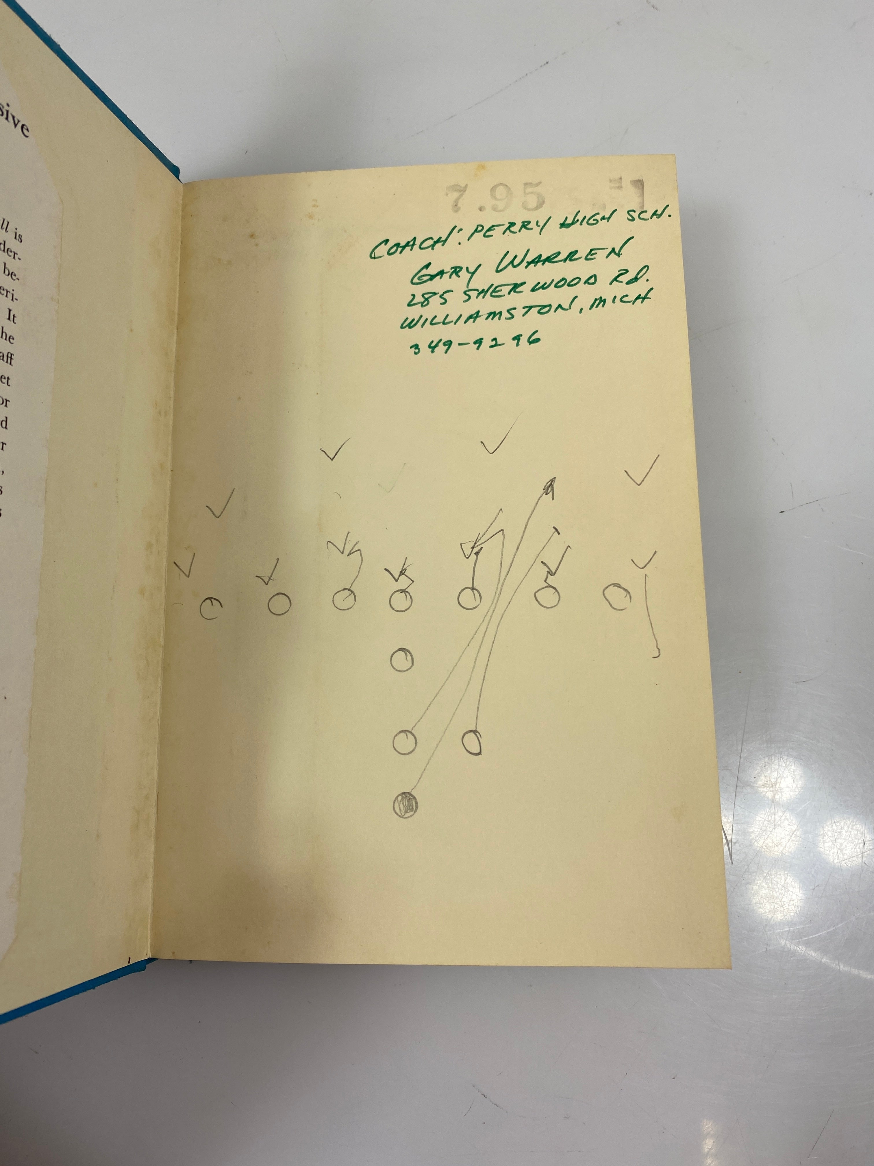 Offensive and Defensive Football Burt Smith 1970 HCDJ