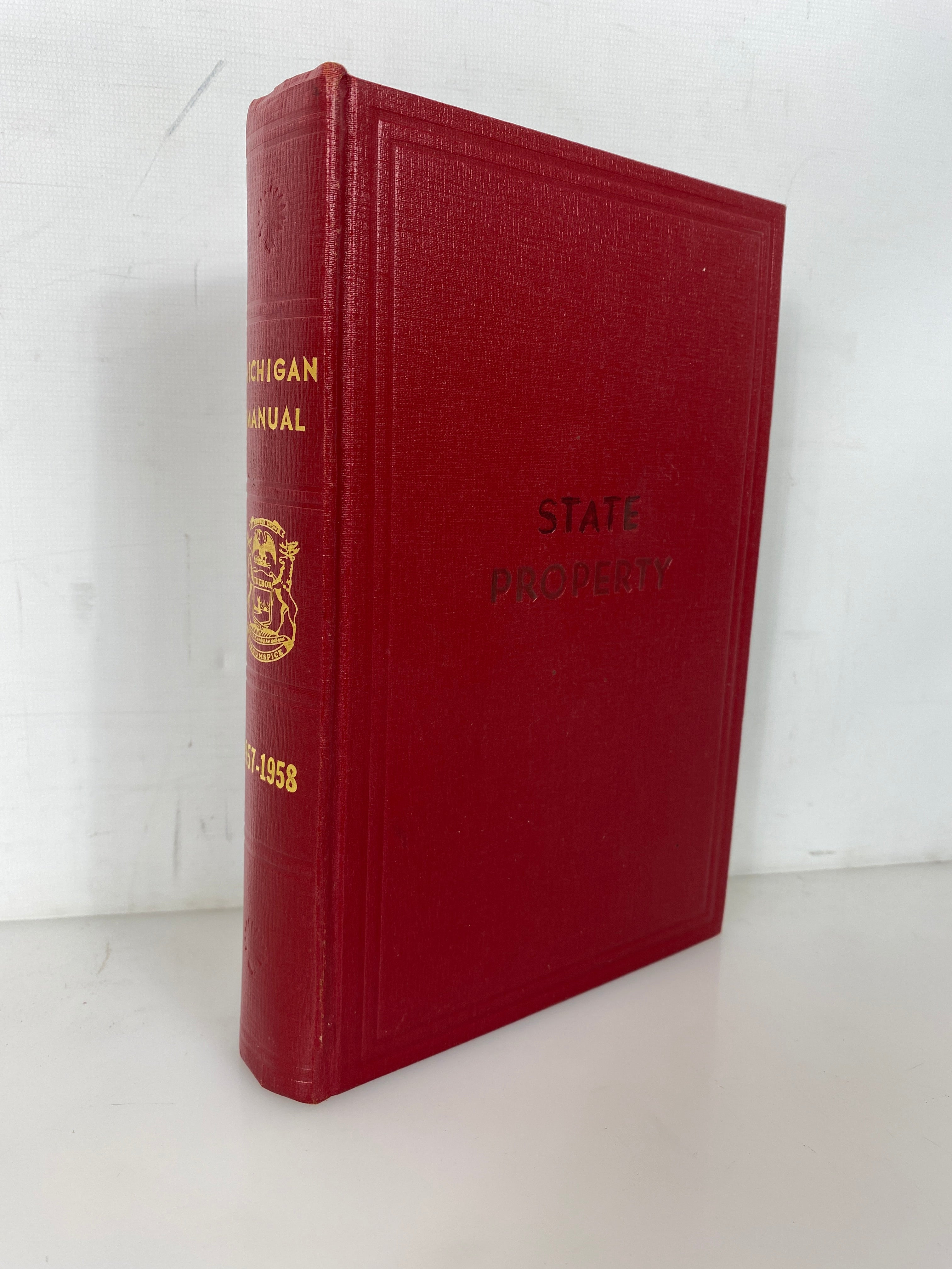 Official Directory and Legislative Manual State of Michigan 1957-58 HC