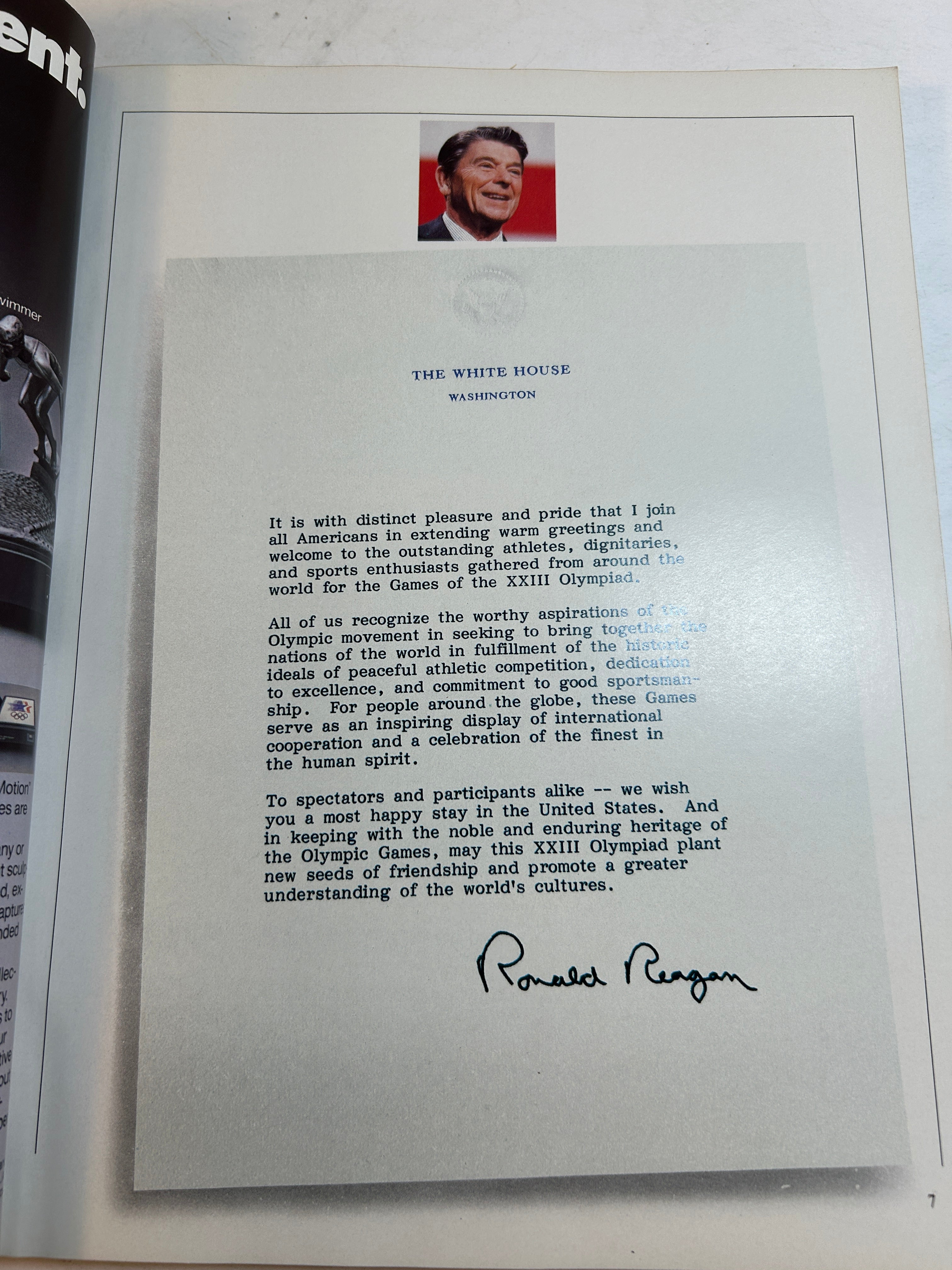 Official Olympic Souvenir Program  Los Angeles 1984 SC