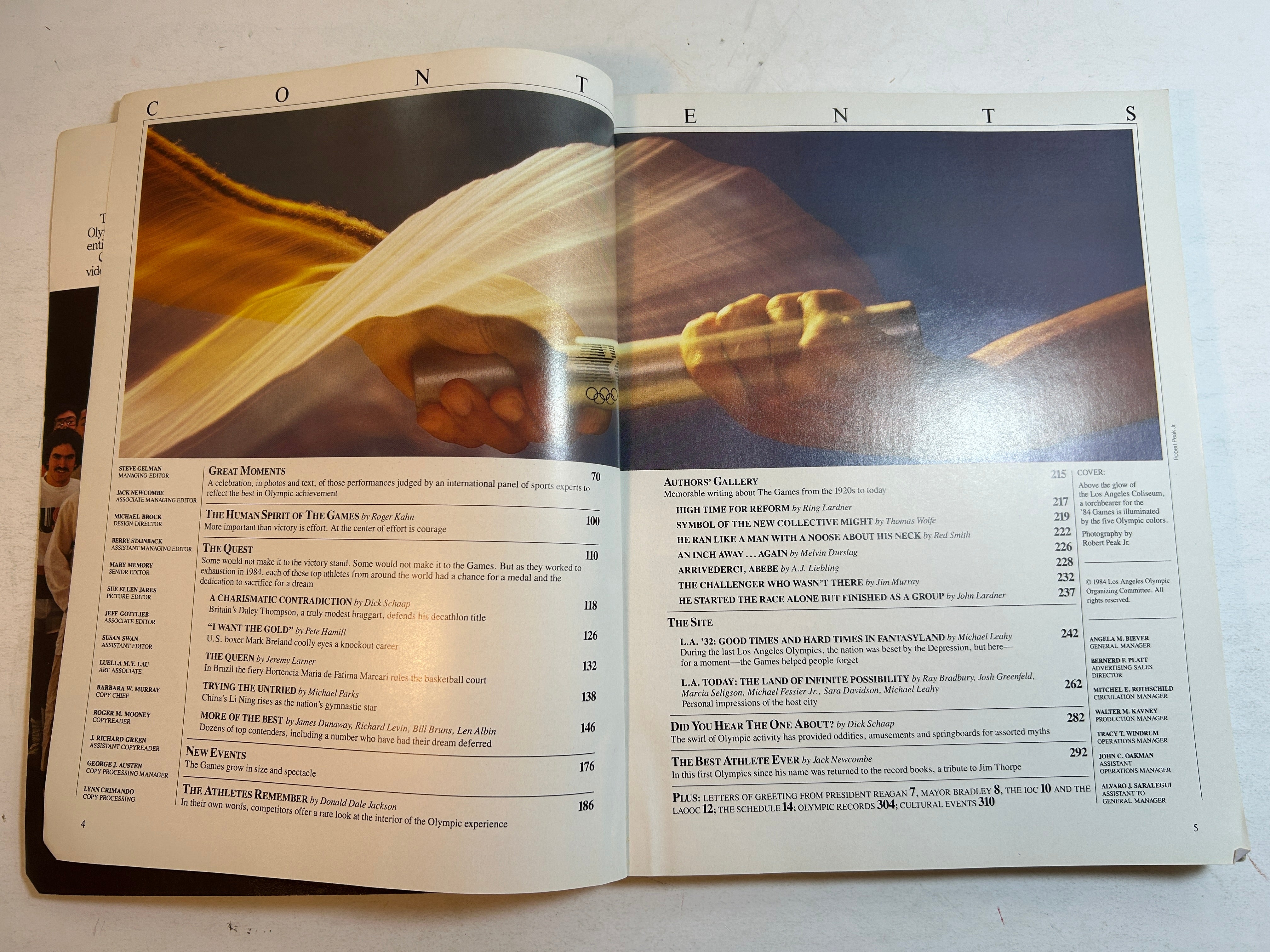 Official Olympic Souvenir Program  Los Angeles 1984 SC