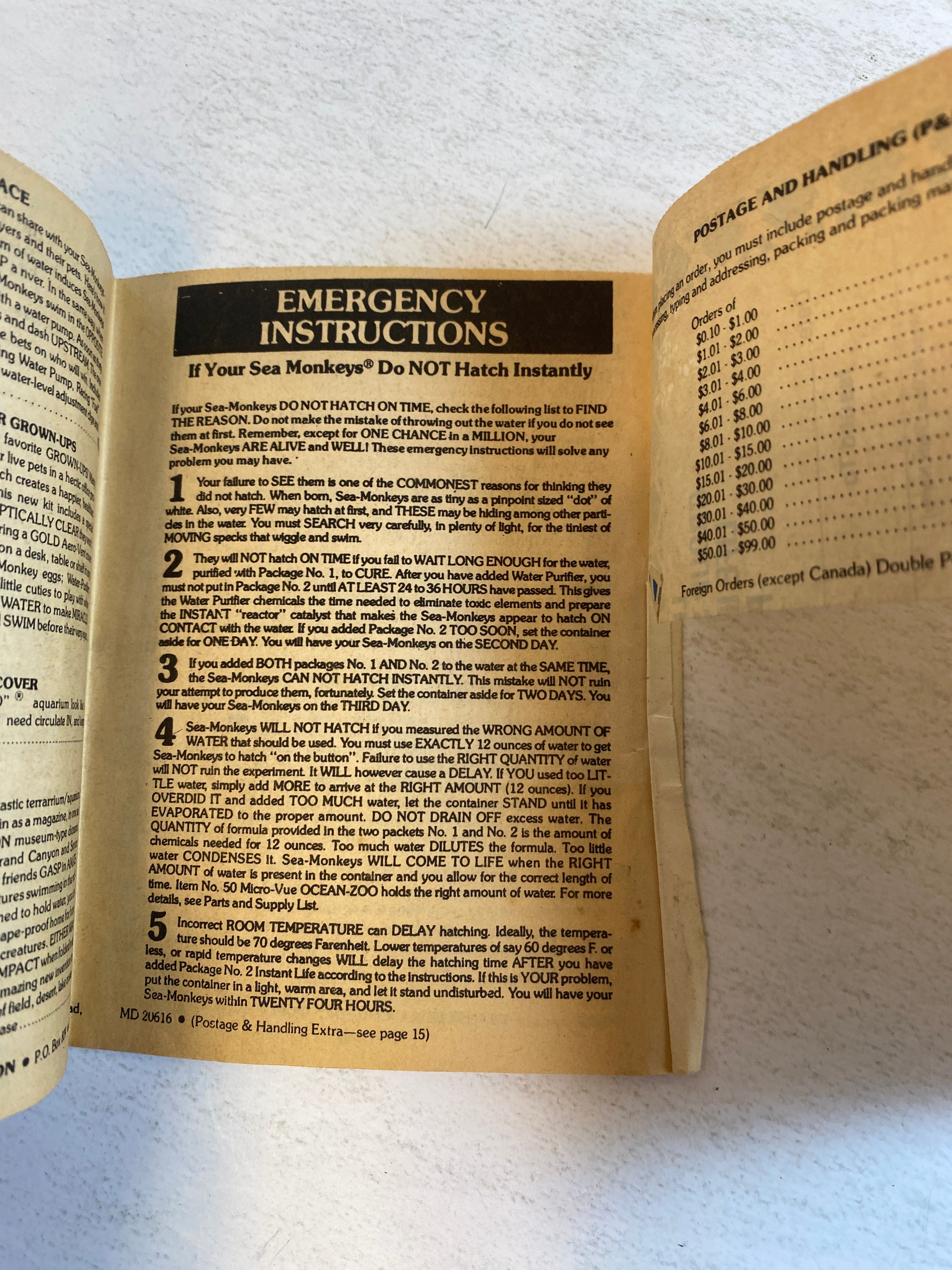 Official Sea-Monkey Handbook 1985