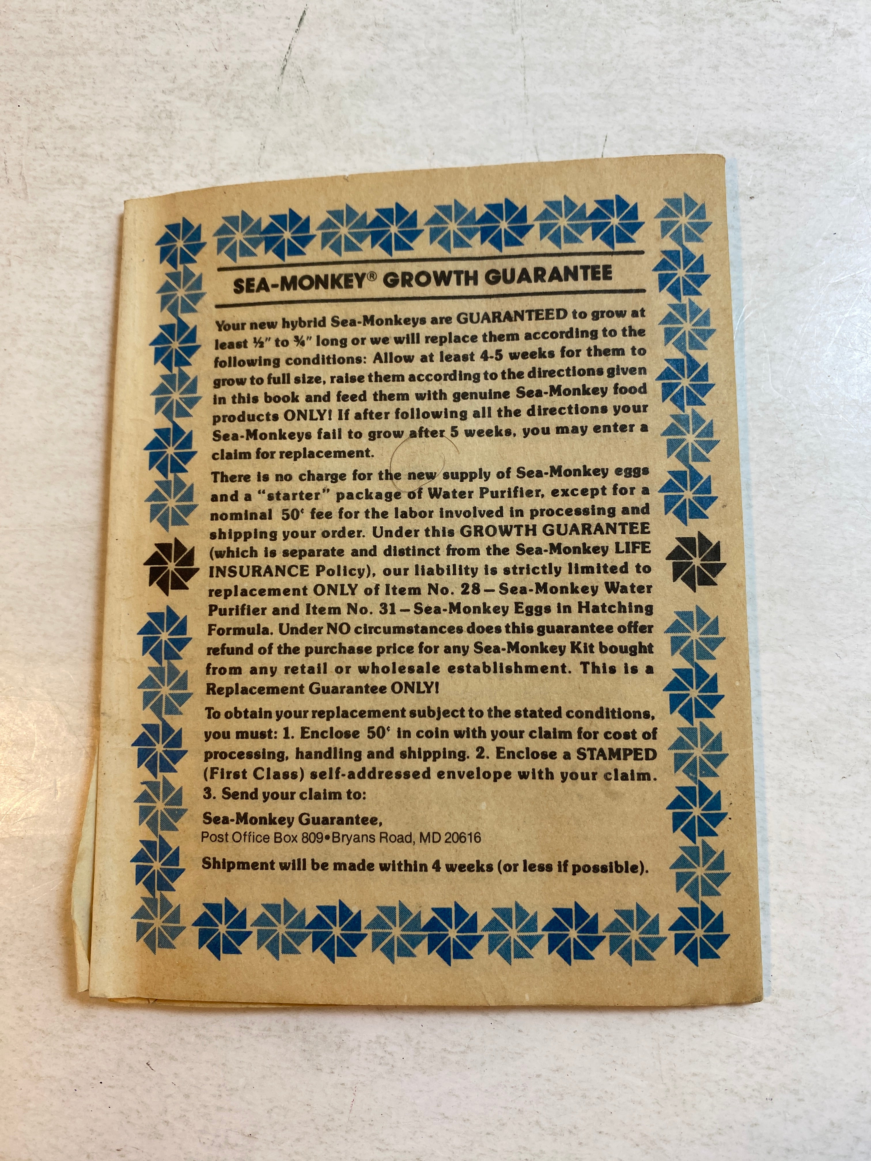 Official Sea-Monkey Handbook 1985