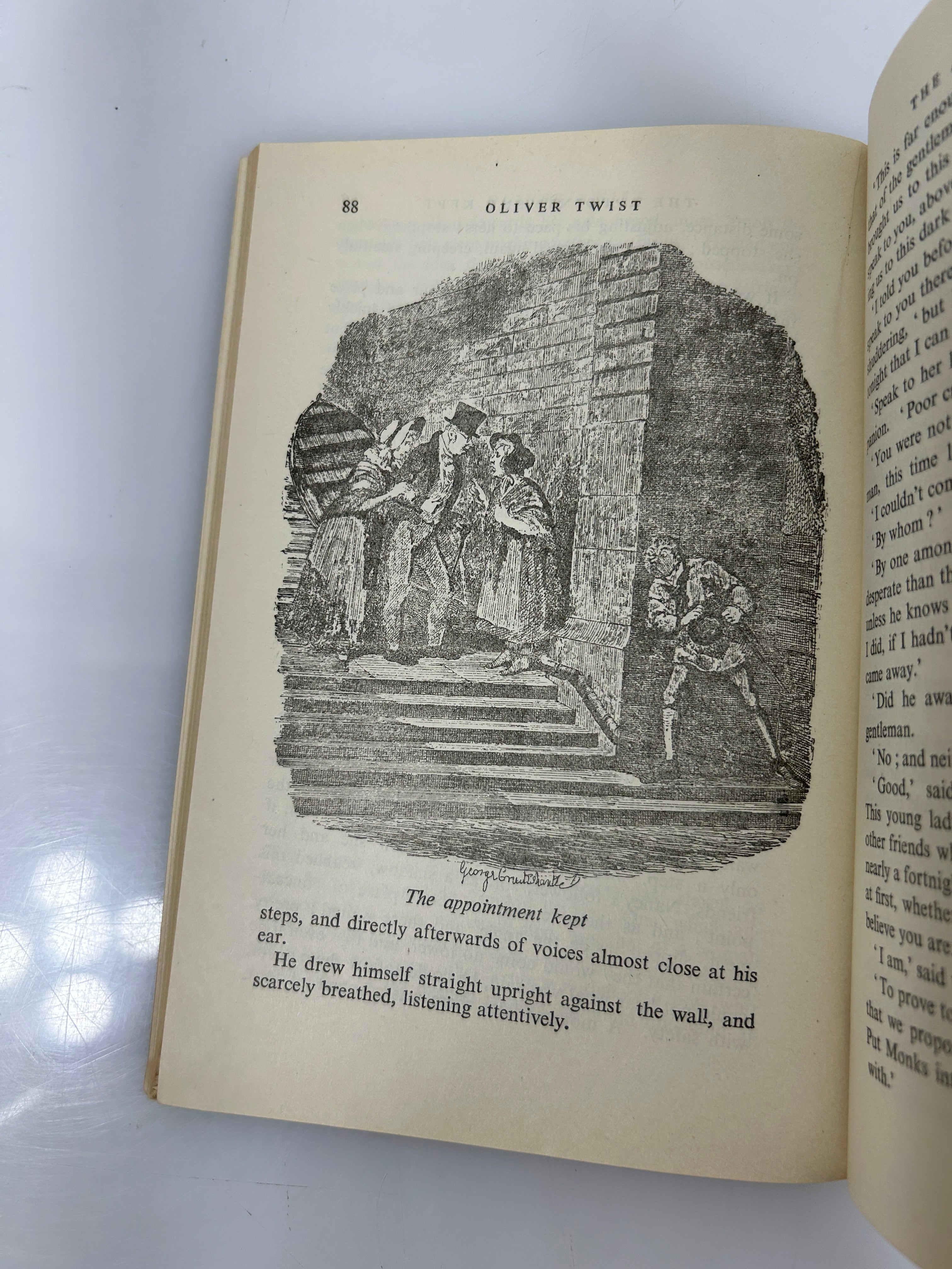 Oliver Twist by Charles Dickens Abridged Ill George Cruikshank Oxford University Press 1960