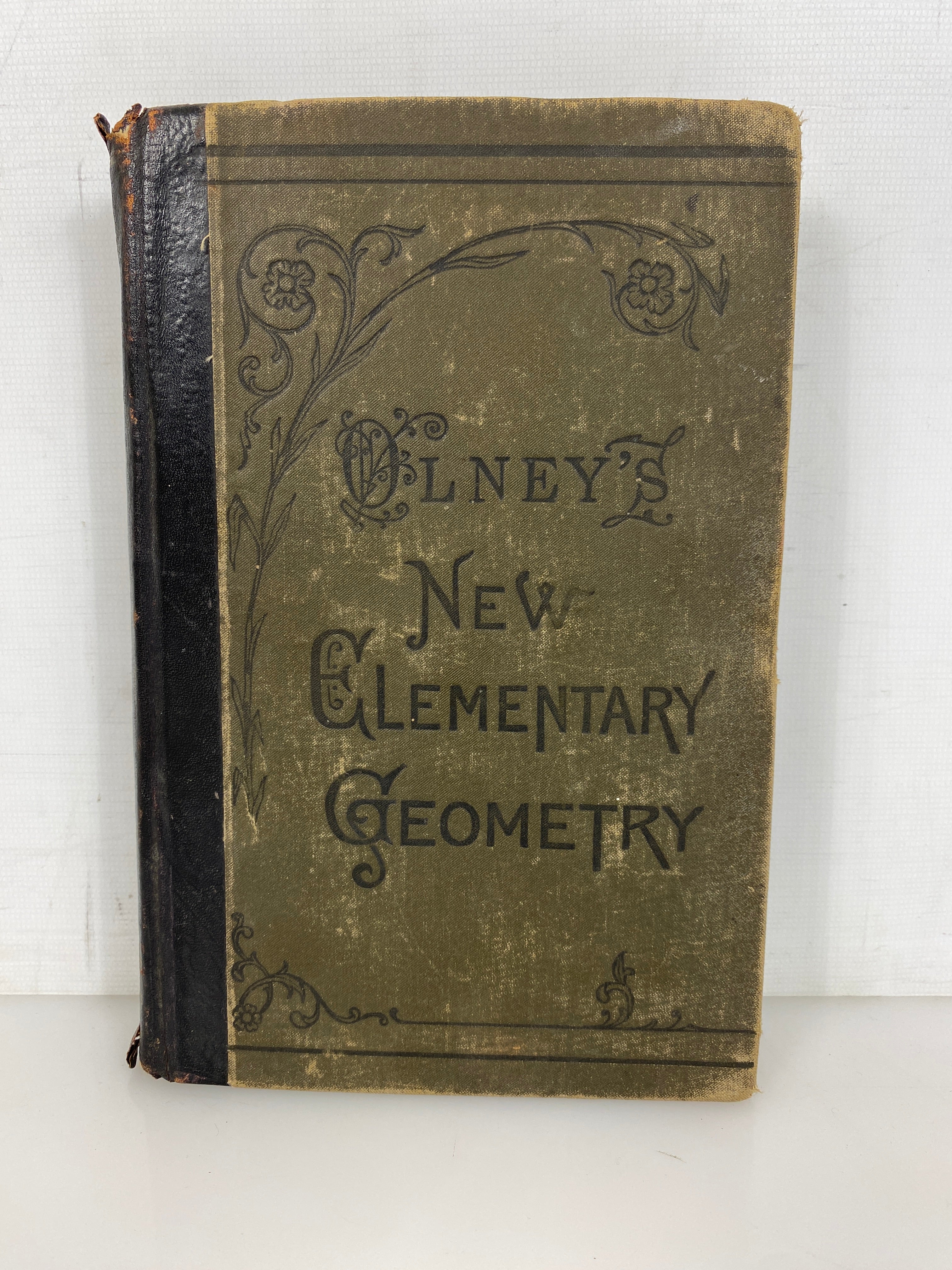 Olney's New Elementary Geometry "New Edition" 1883 Antique HC
