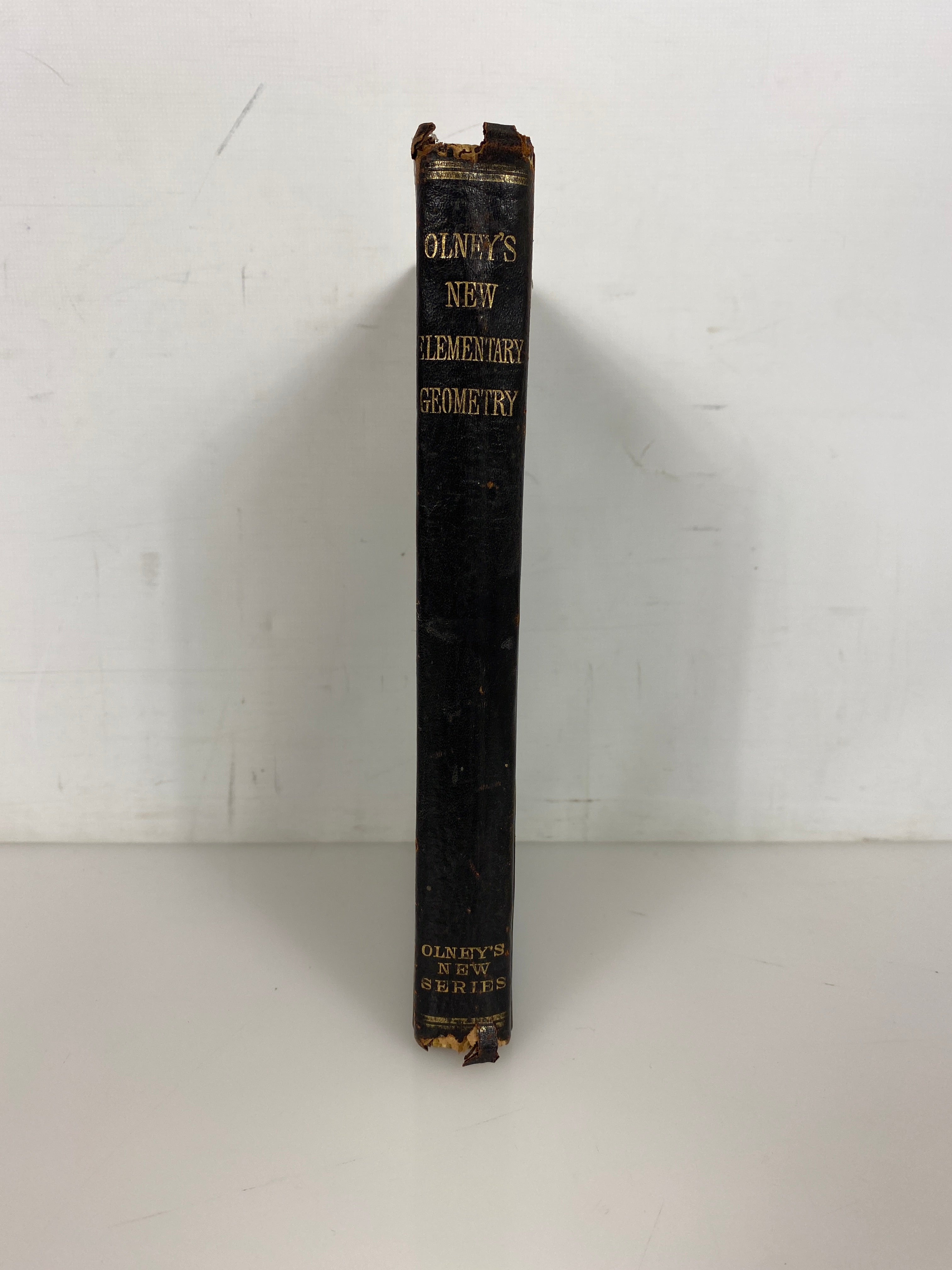 Olney's New Elementary Geometry "New Edition" 1883 Antique HC
