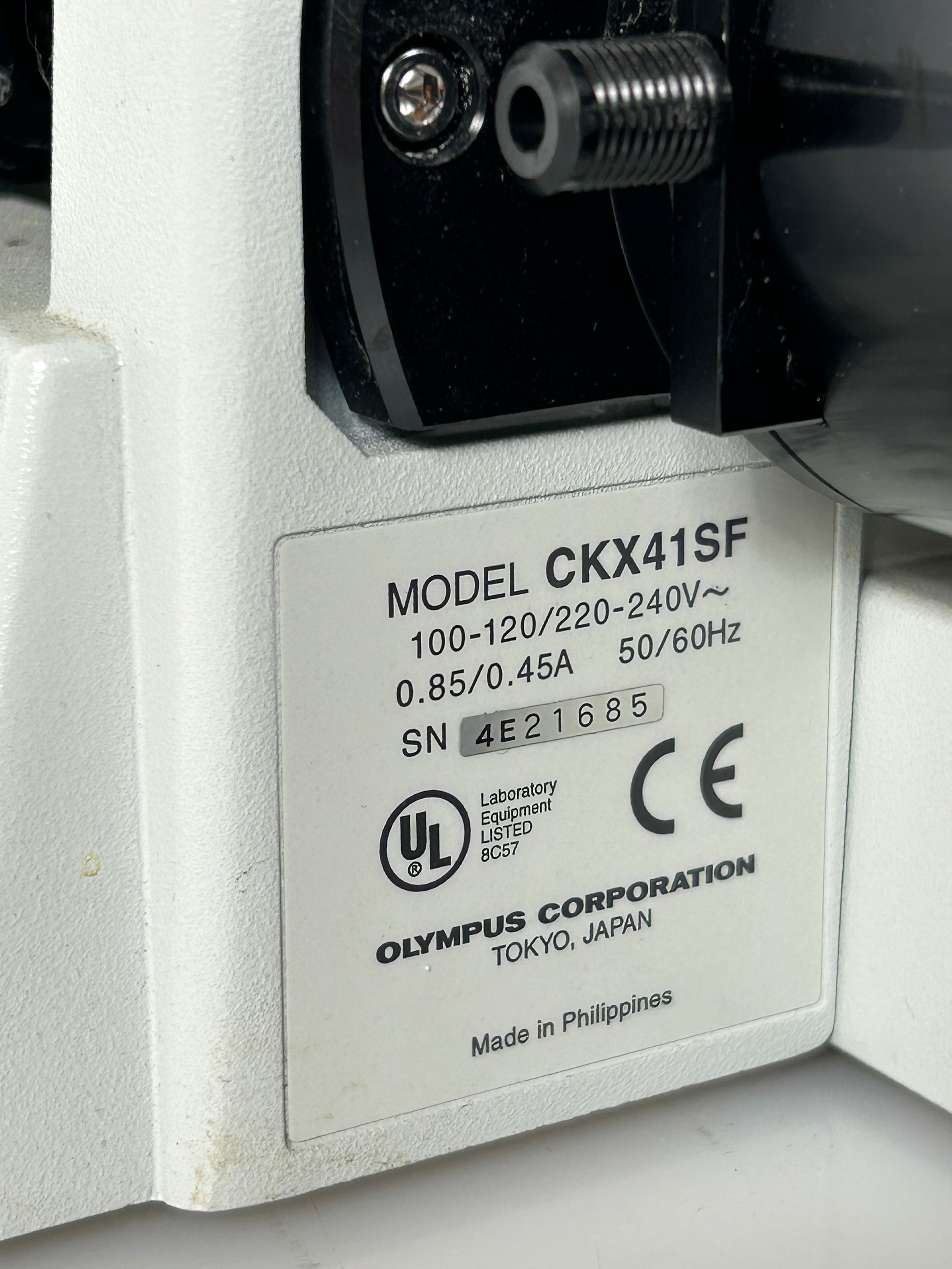Olympus CKX41 Inverted Phase Contrast Microscope