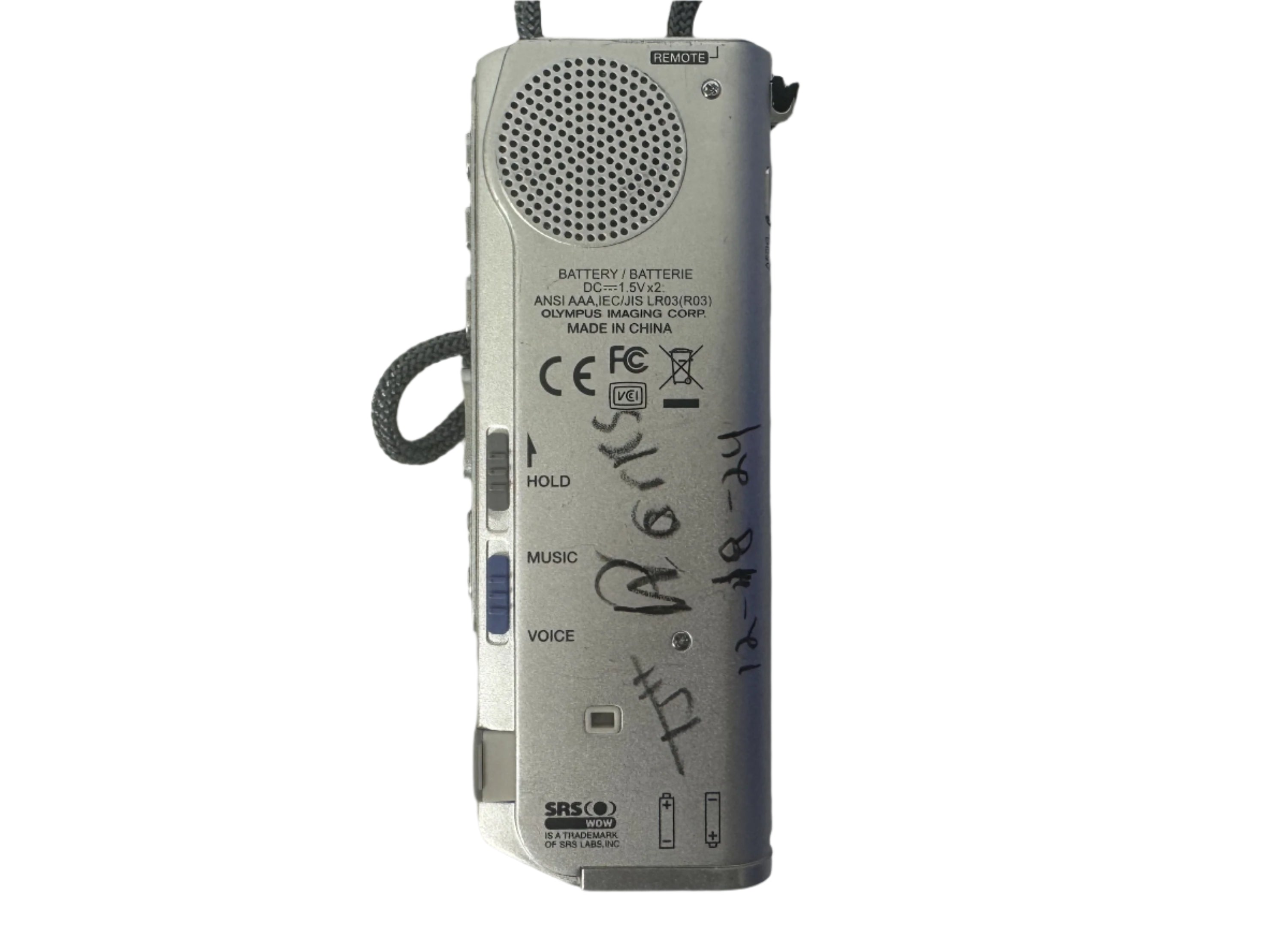 Olympus DM-20 Voice & Music Digital Recorder