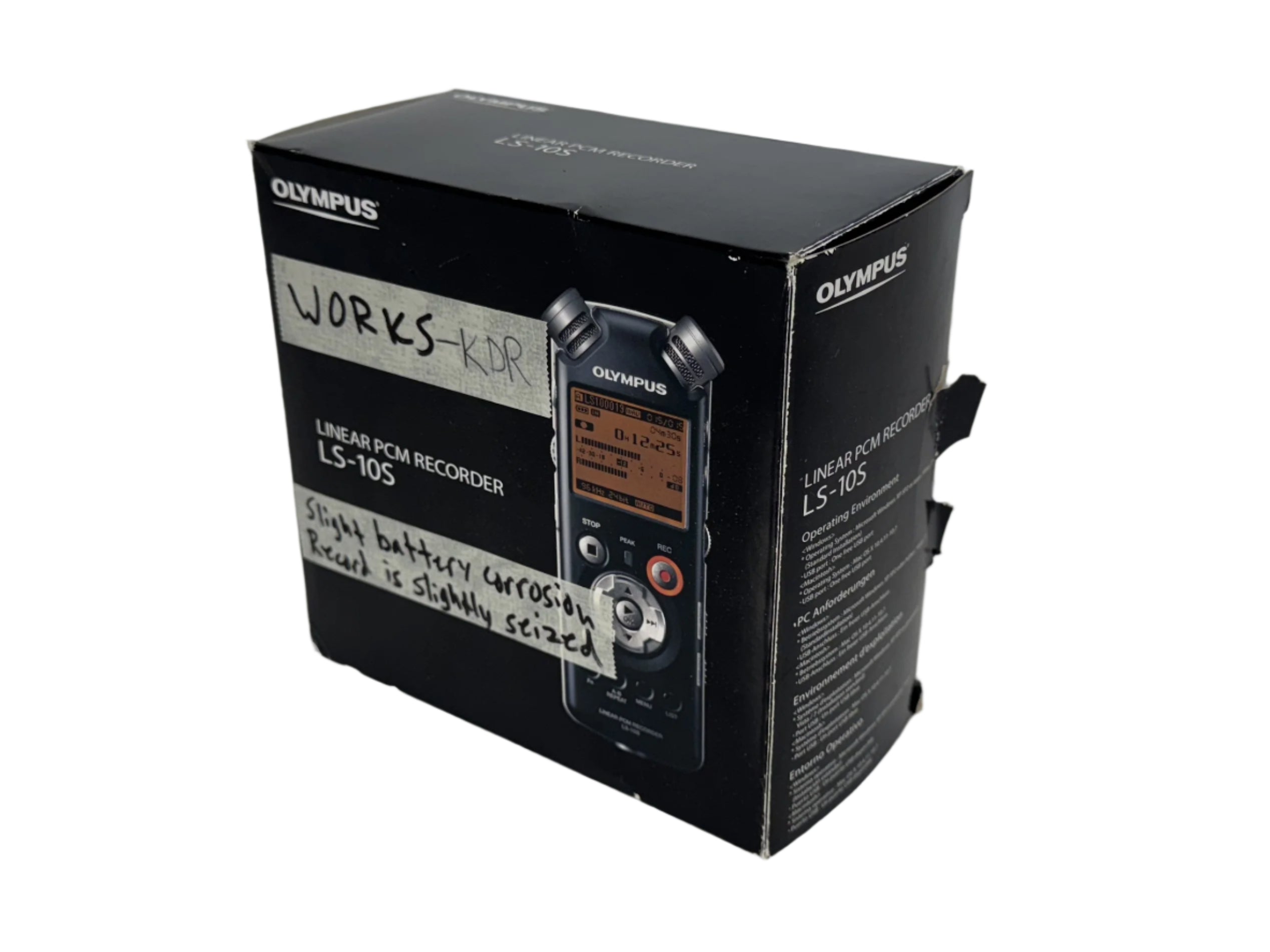 Olympus LS-10S Linear PCM Recorder *Battery Corrosion*