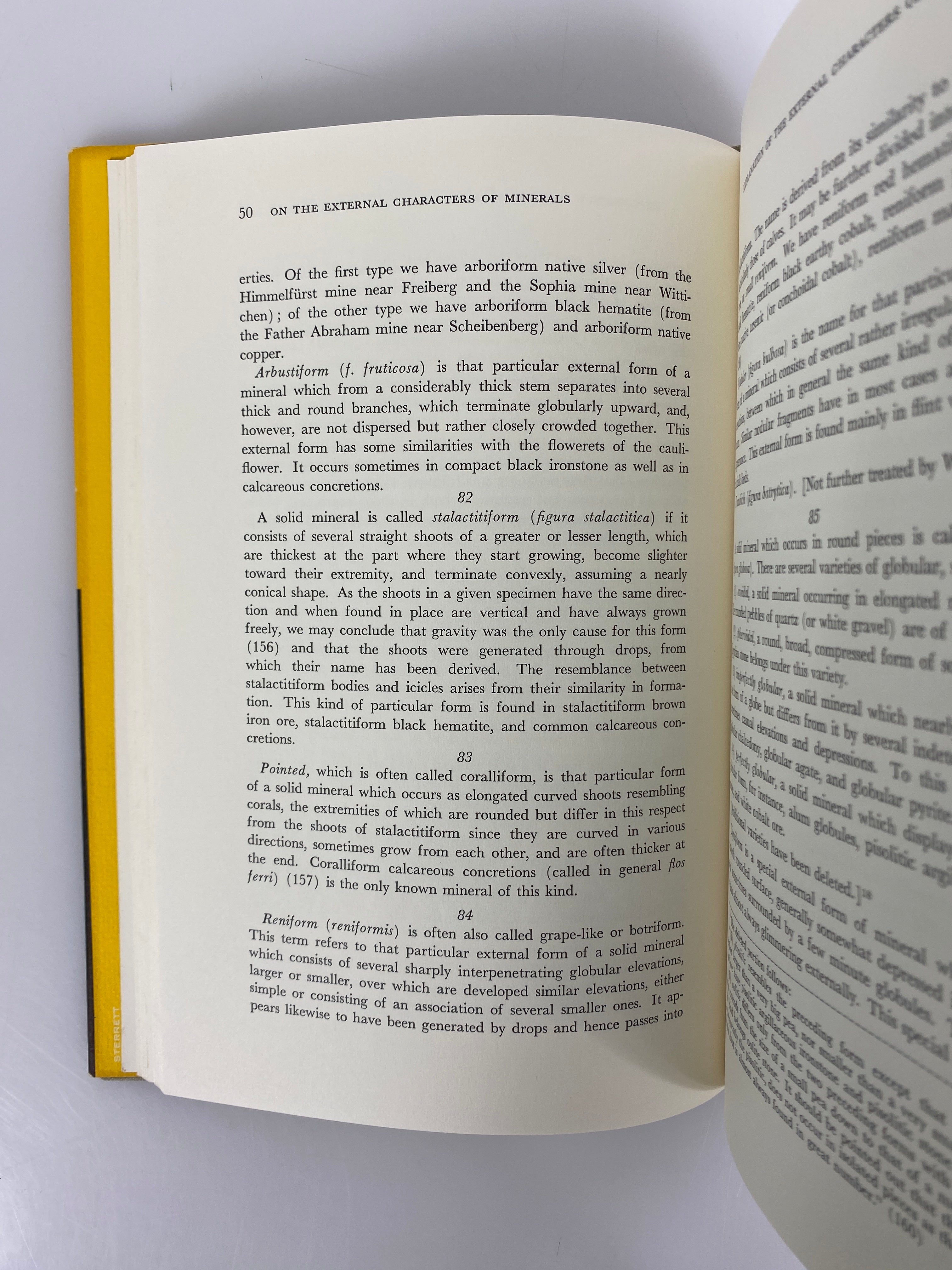 On the External Characters of Minerals by A.G. Werner 1962 HC DJ