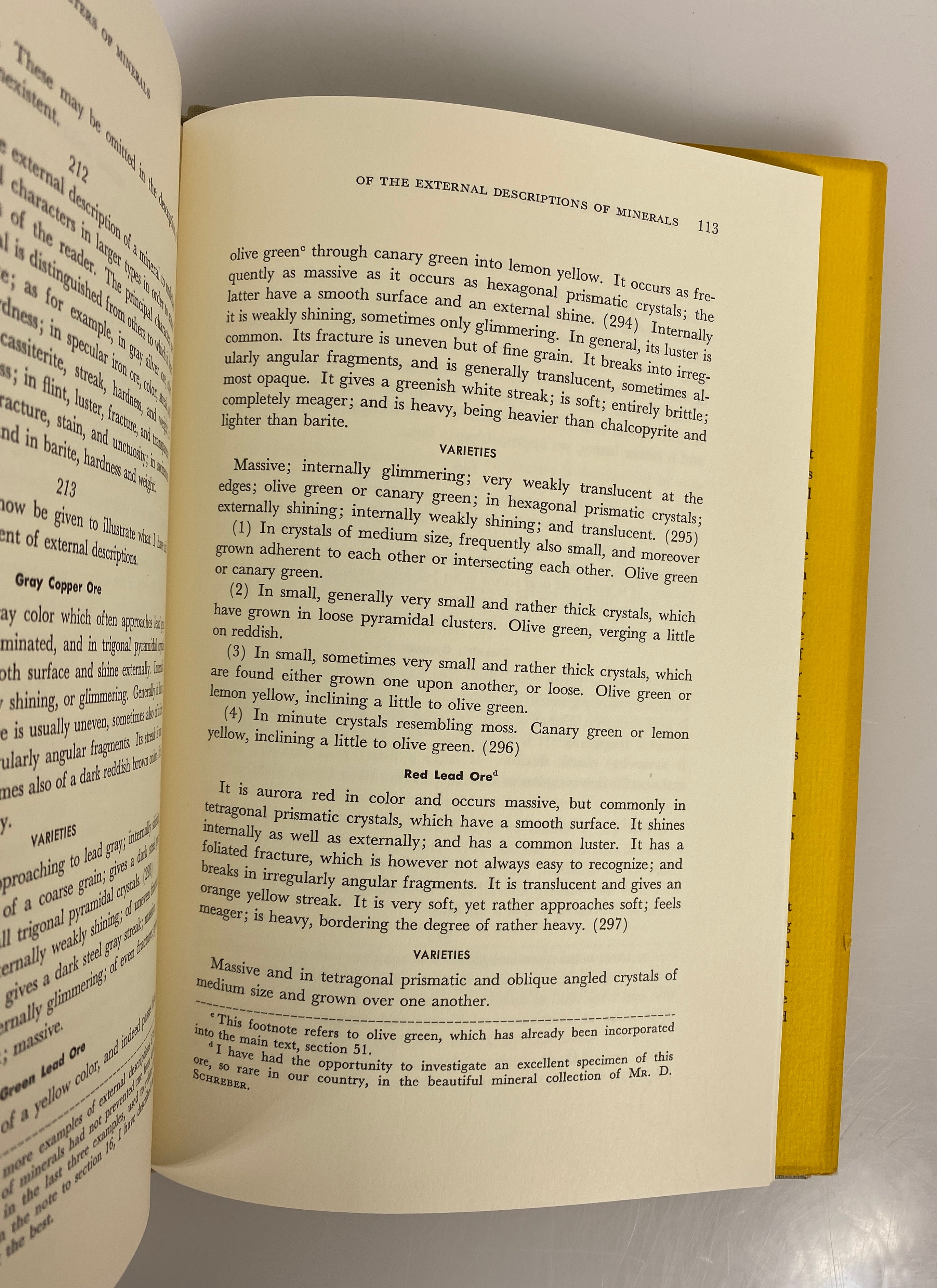 On the External Characters of Minerals by A.G. Werner 1962 HC DJ