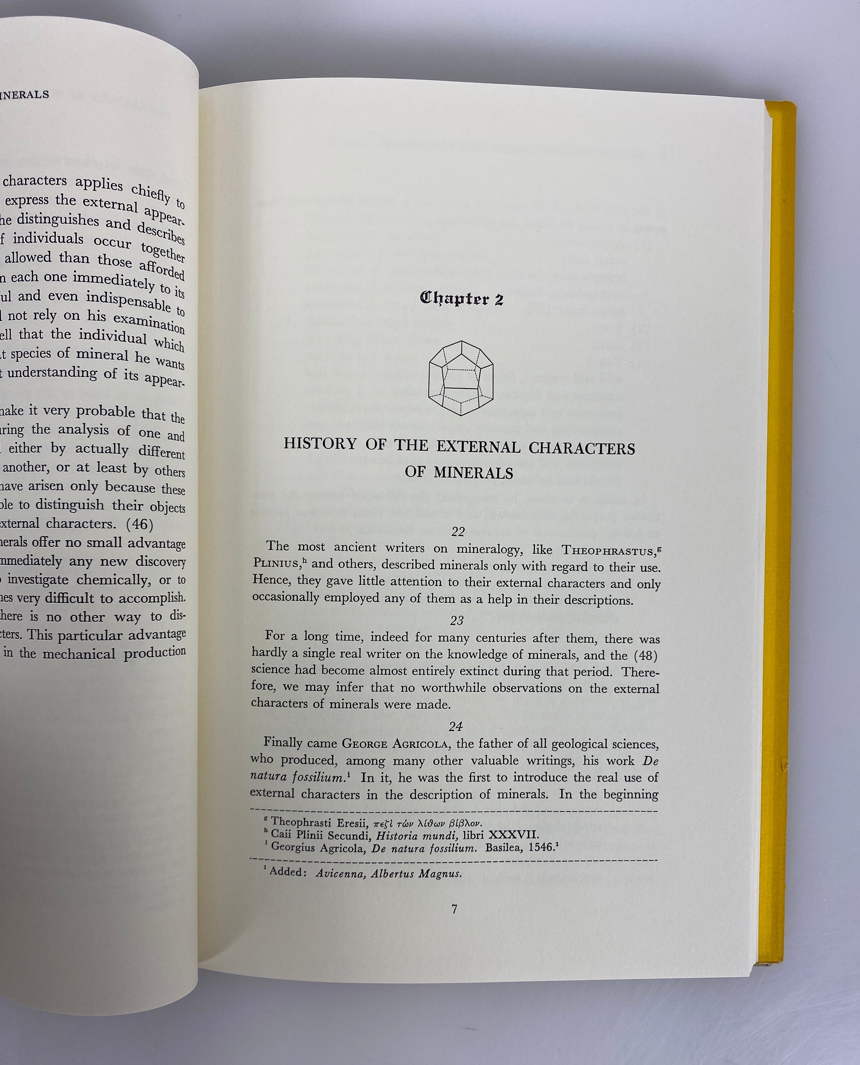 On the External Characters of Minerals by A.G. Werner 1962 HC DJ