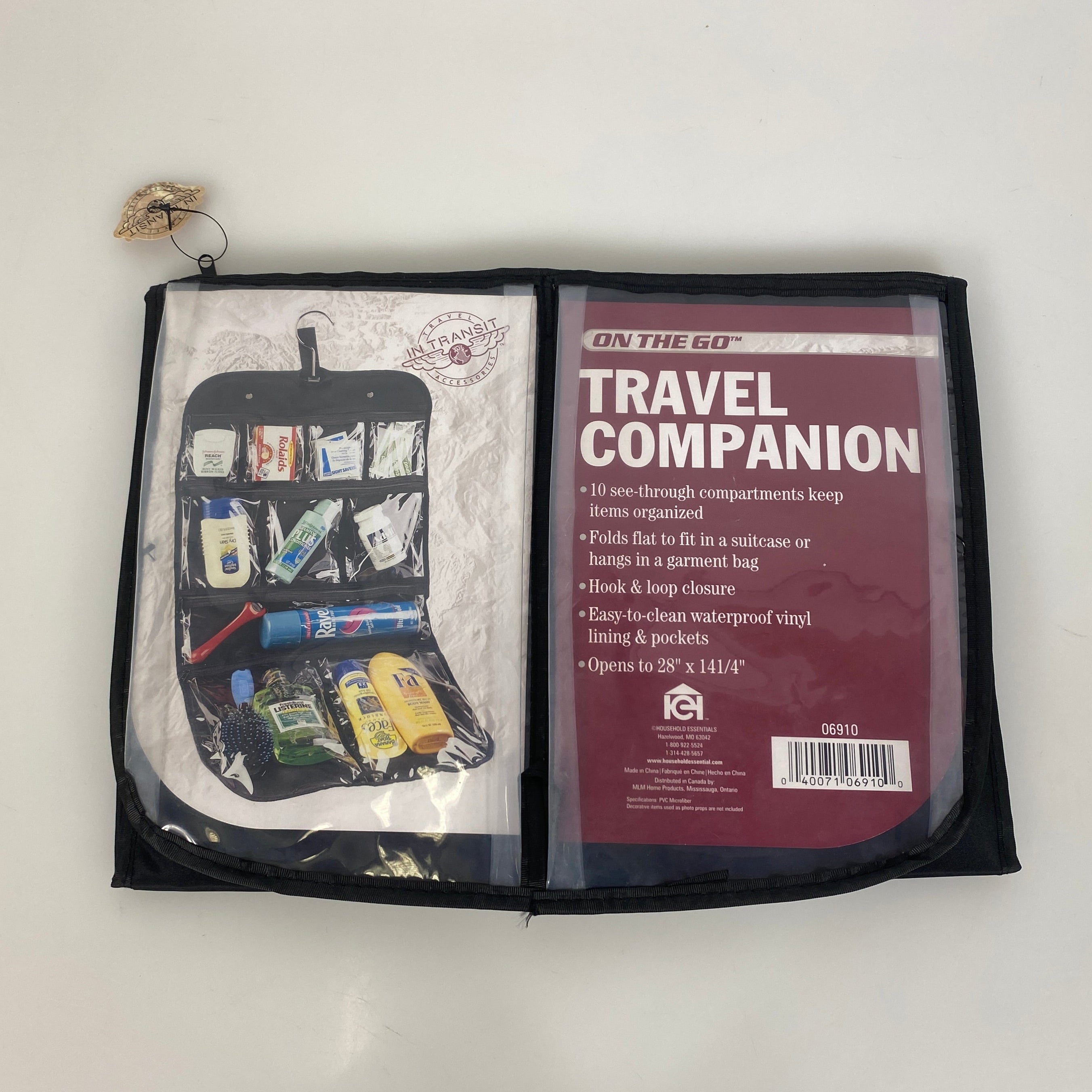 "On The Go" Travel Companion 10 Item Compartment Folder/Hanger