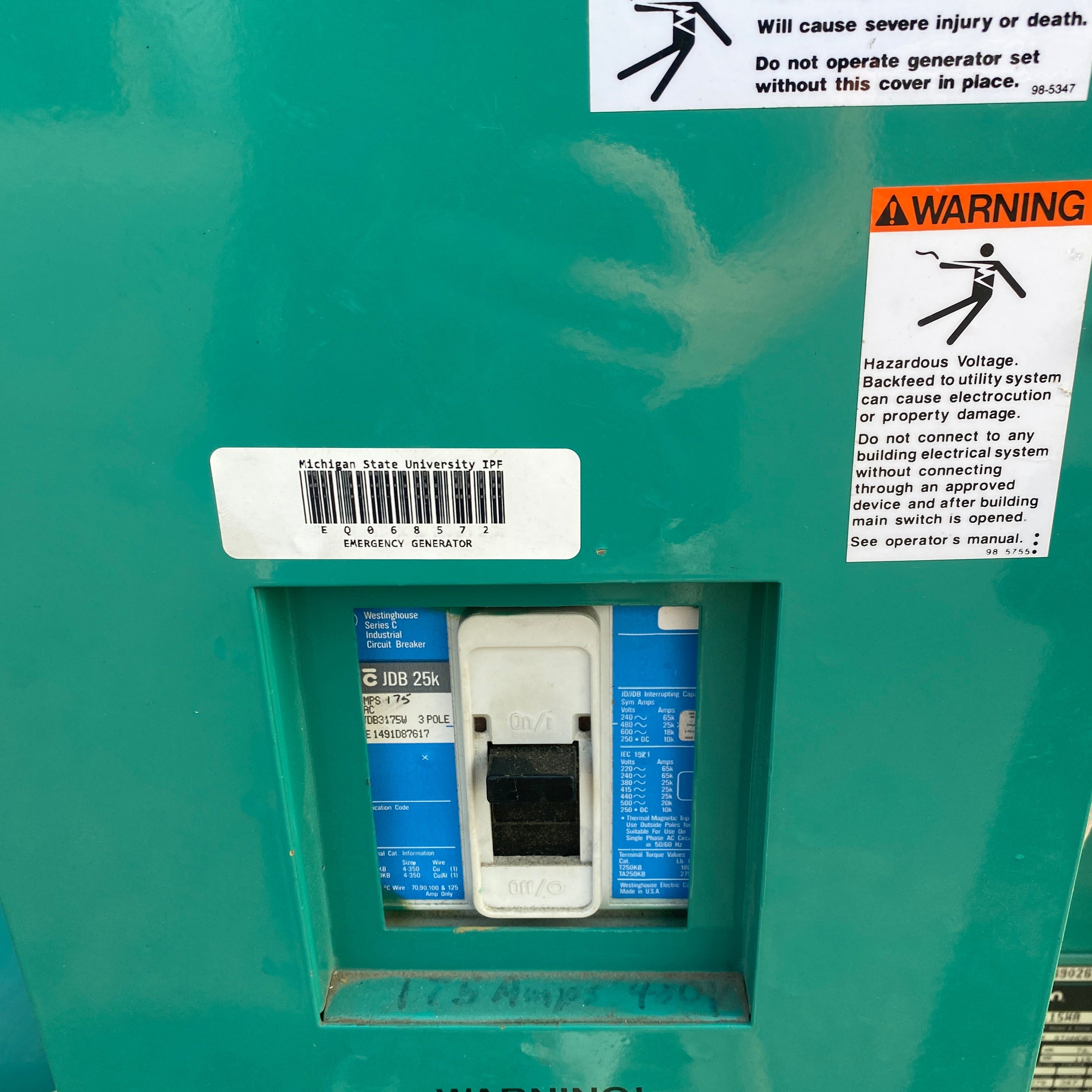 Onan #115WA Genset Large Gas Generator