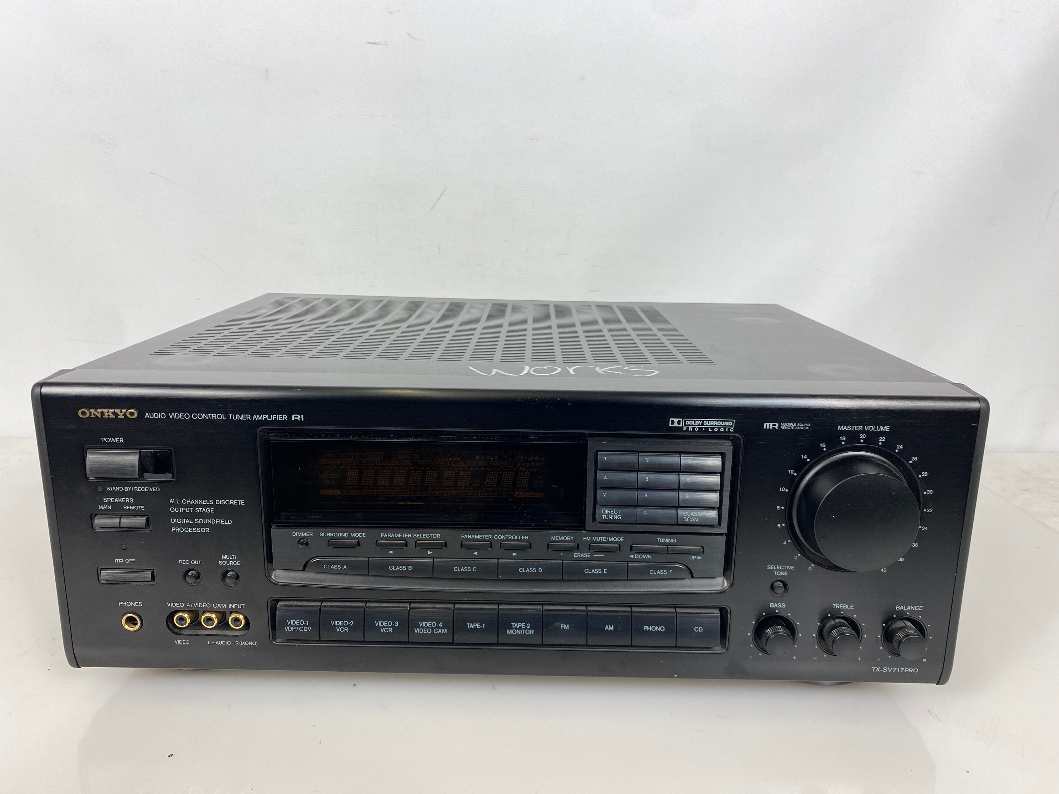 Onkyo TX-SV717Pro(BH) Audio Video Control Tuner Amplifier