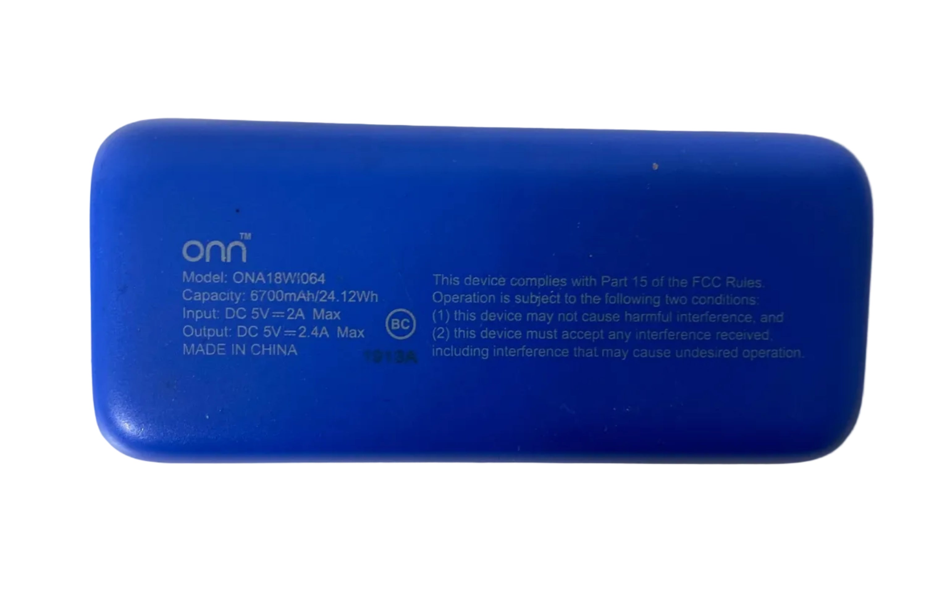 Onn ONA18WI064 6700mAh Portable Power Bank