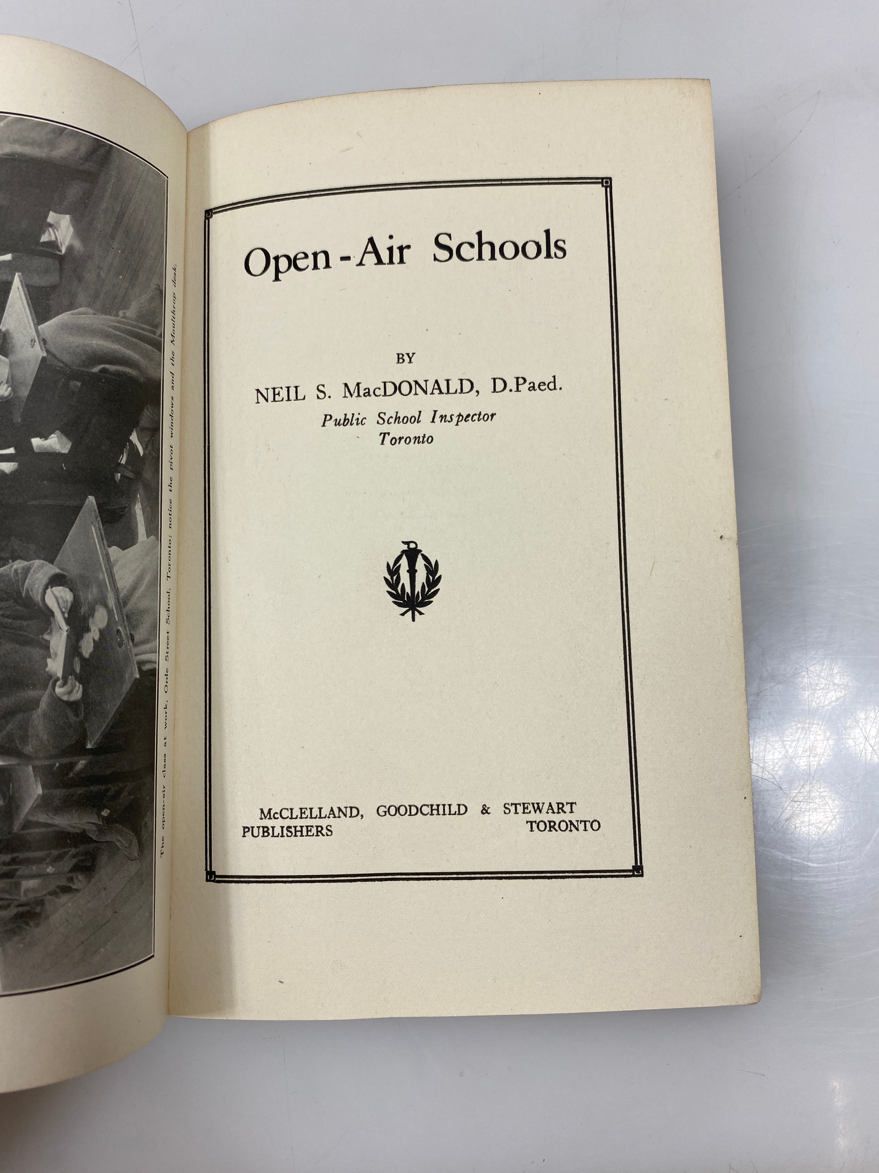Open-Air Schools by Neil MacDonald Ex-library 1918 HC