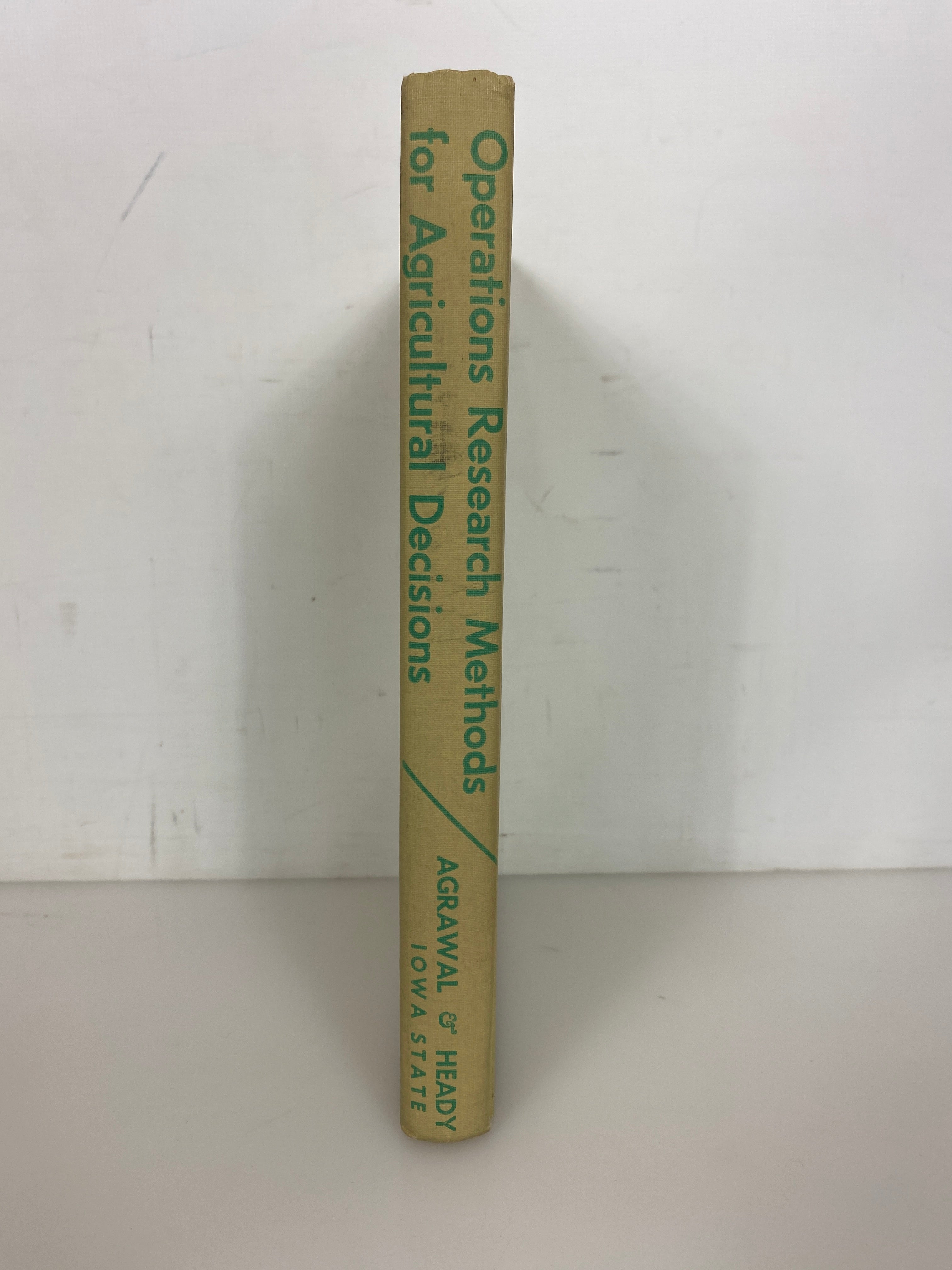 Operations Research Methods for Agricultural Decisions 1972 1st Edition HC