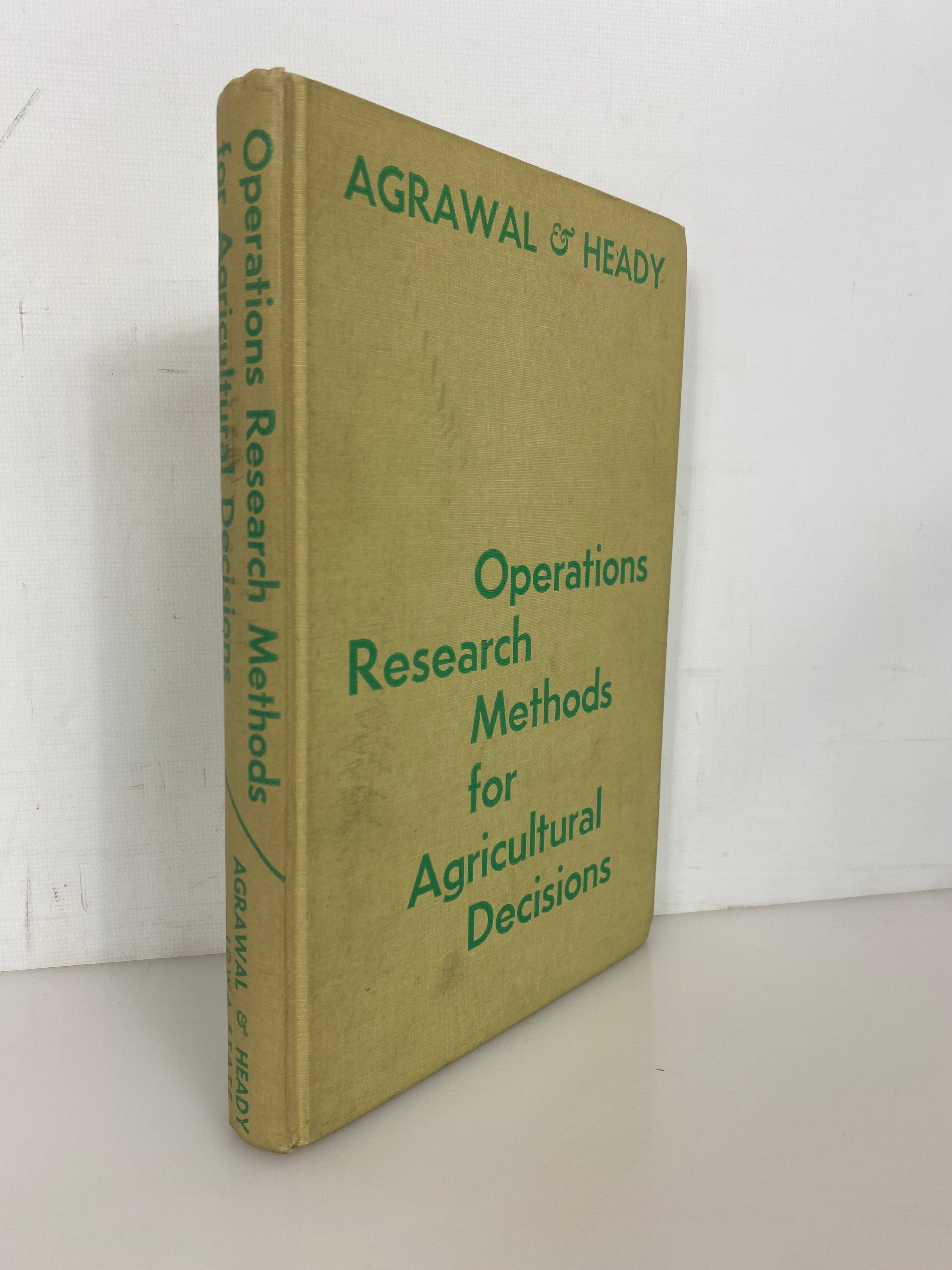 Operations Research Methods for Agricultural Decisions 1972 1st Edition HC