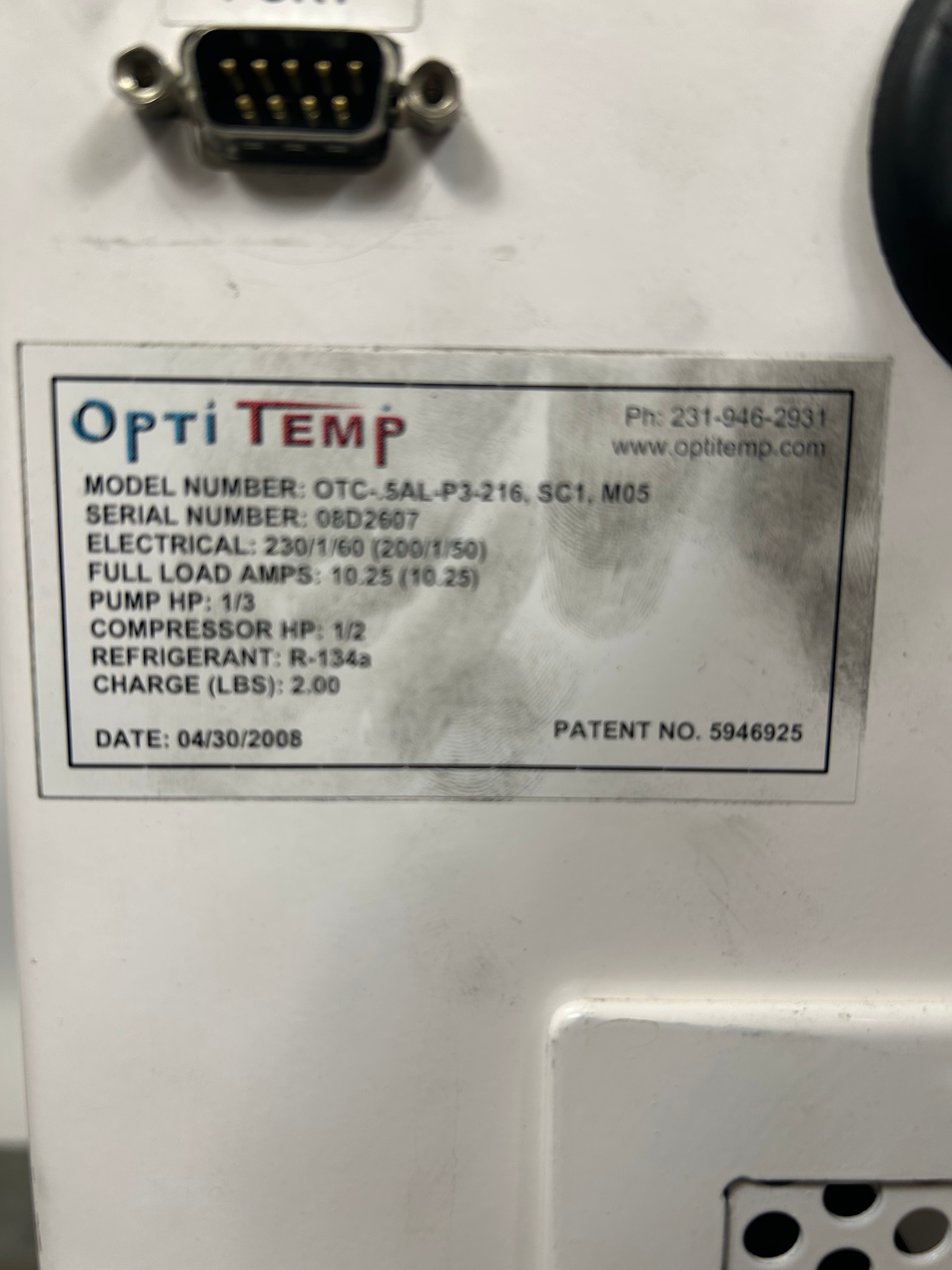 Opti Temp OTC Series Recirculating Chiller *Parts*