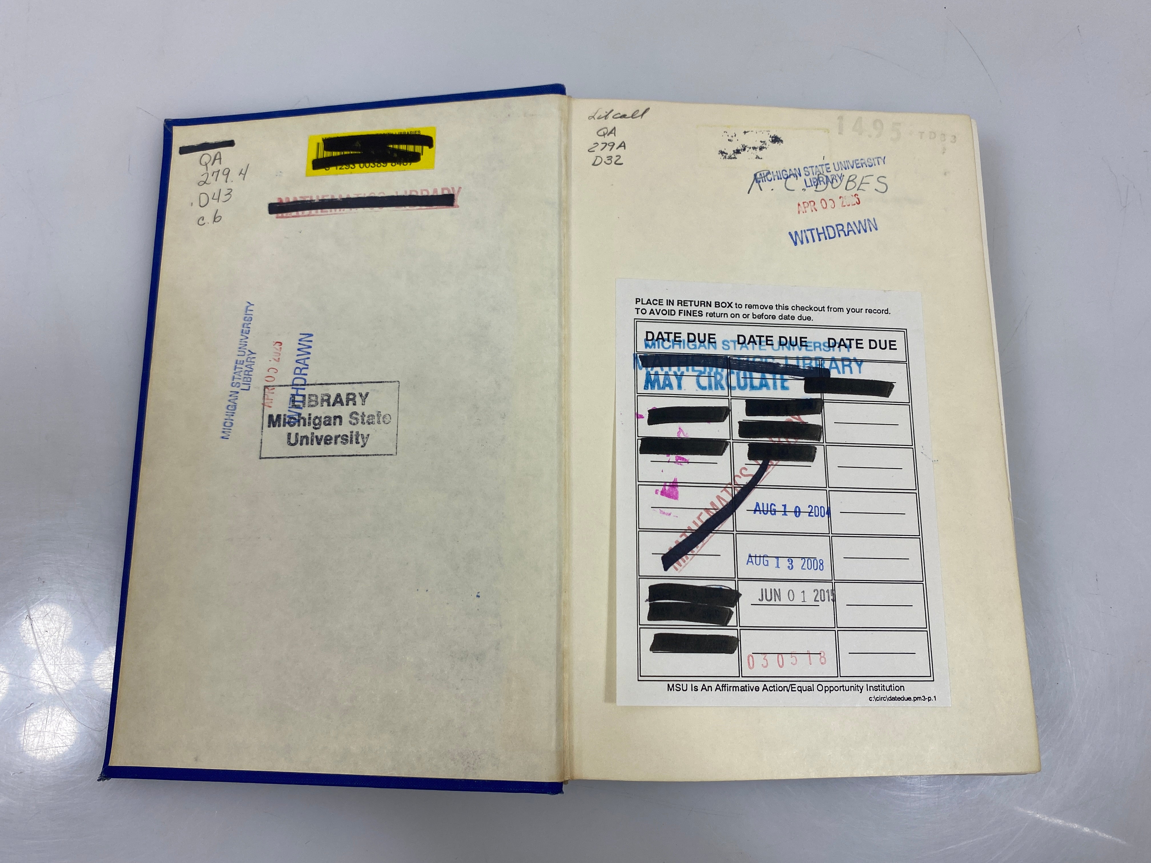 Optimal Statistical Decisions by DeGroot 1970 Ex-Library HC