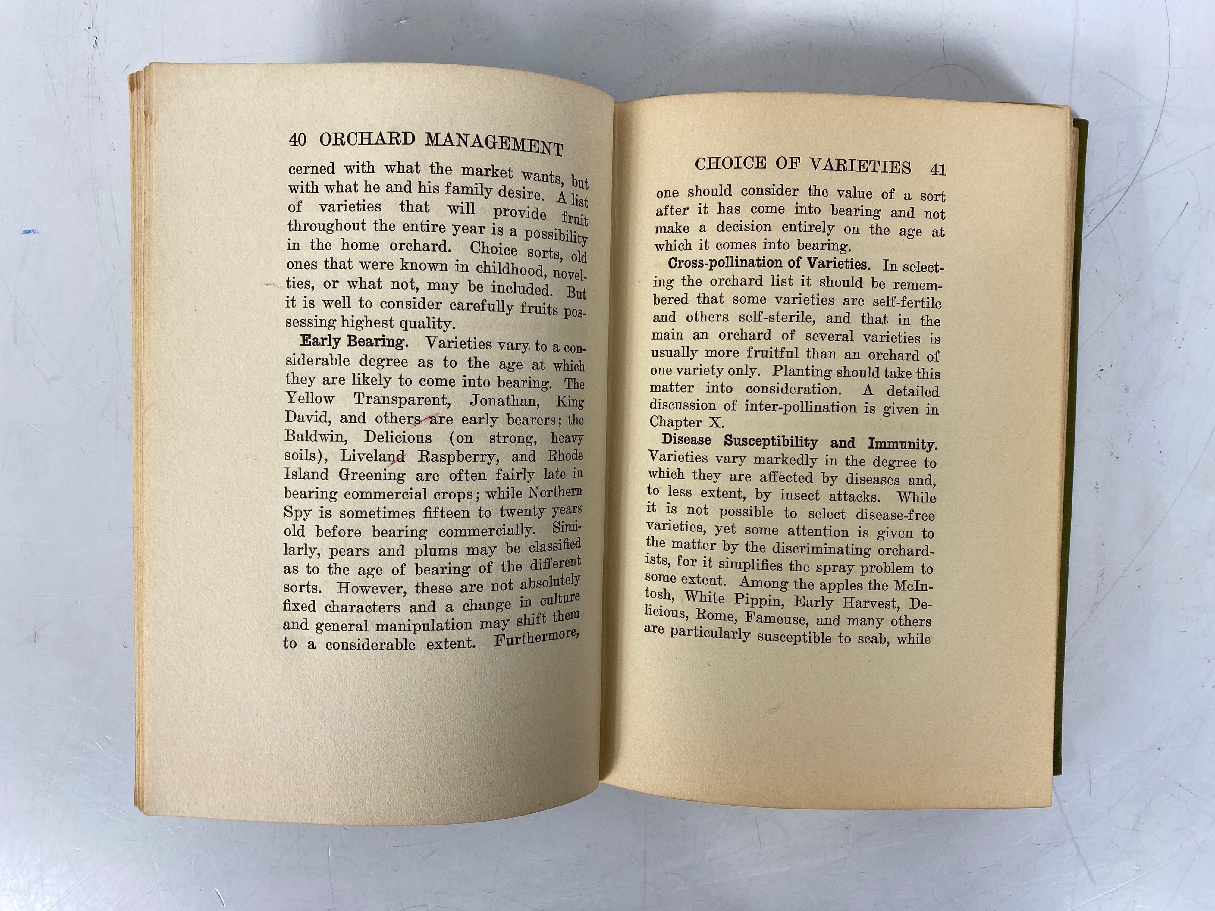 Orchard Management by J.H. Gourley 1925 Rare Antique 1st Edition HC
