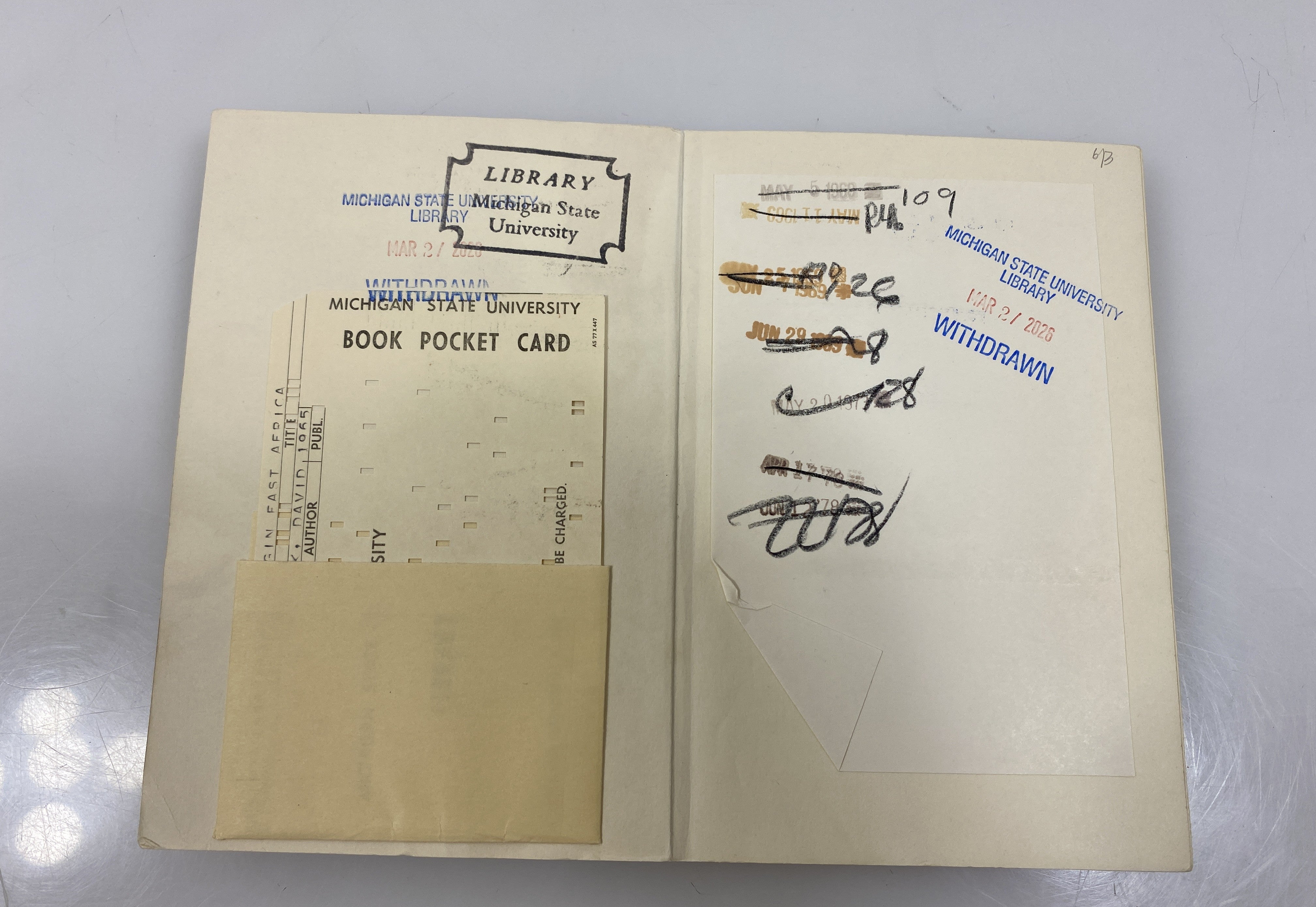 Origin East Africa Makerere Anthology Ex-library 1965 SC