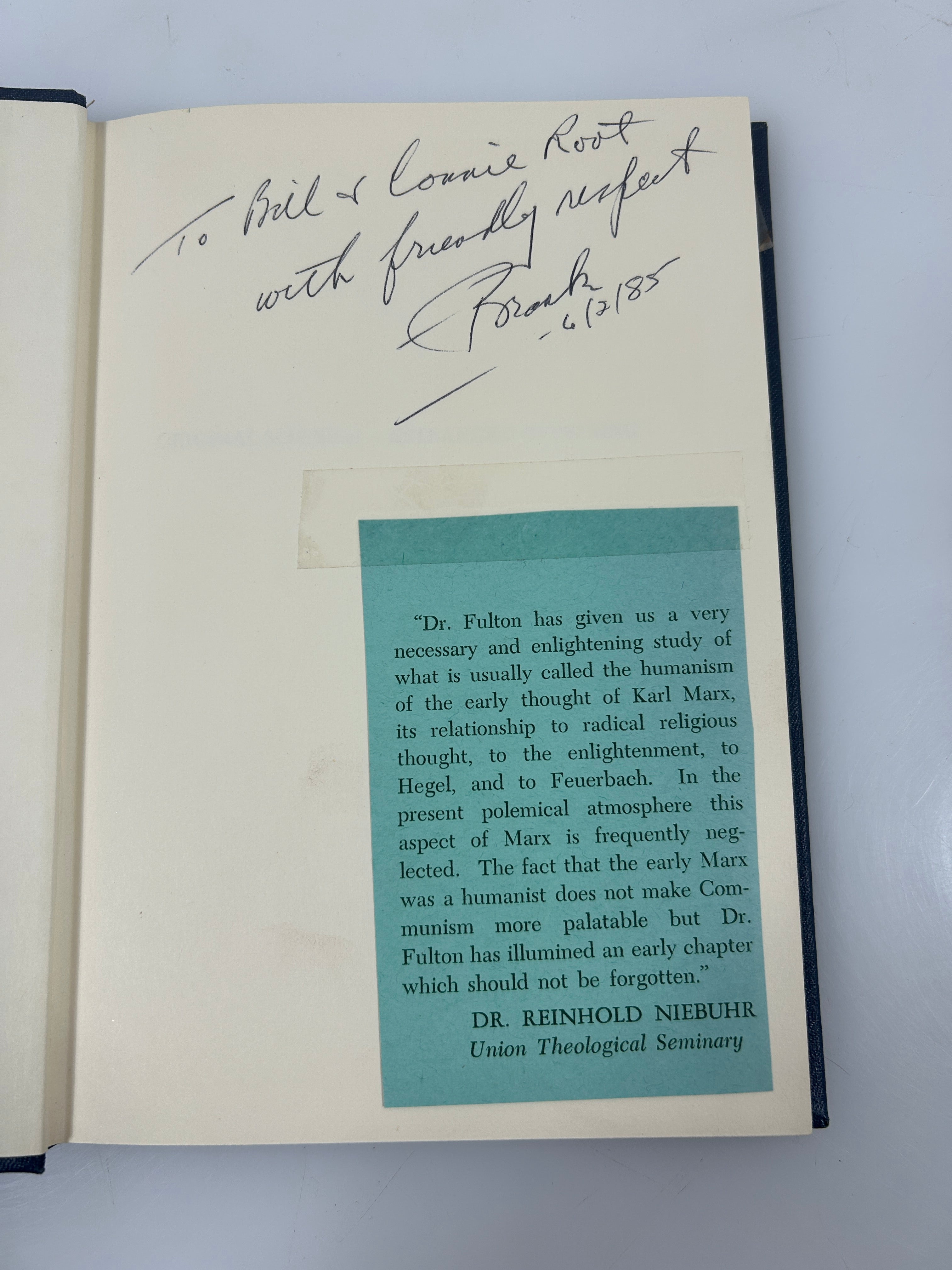 Original Marxism by Robert Brank Fulton 1960 *signed* HC