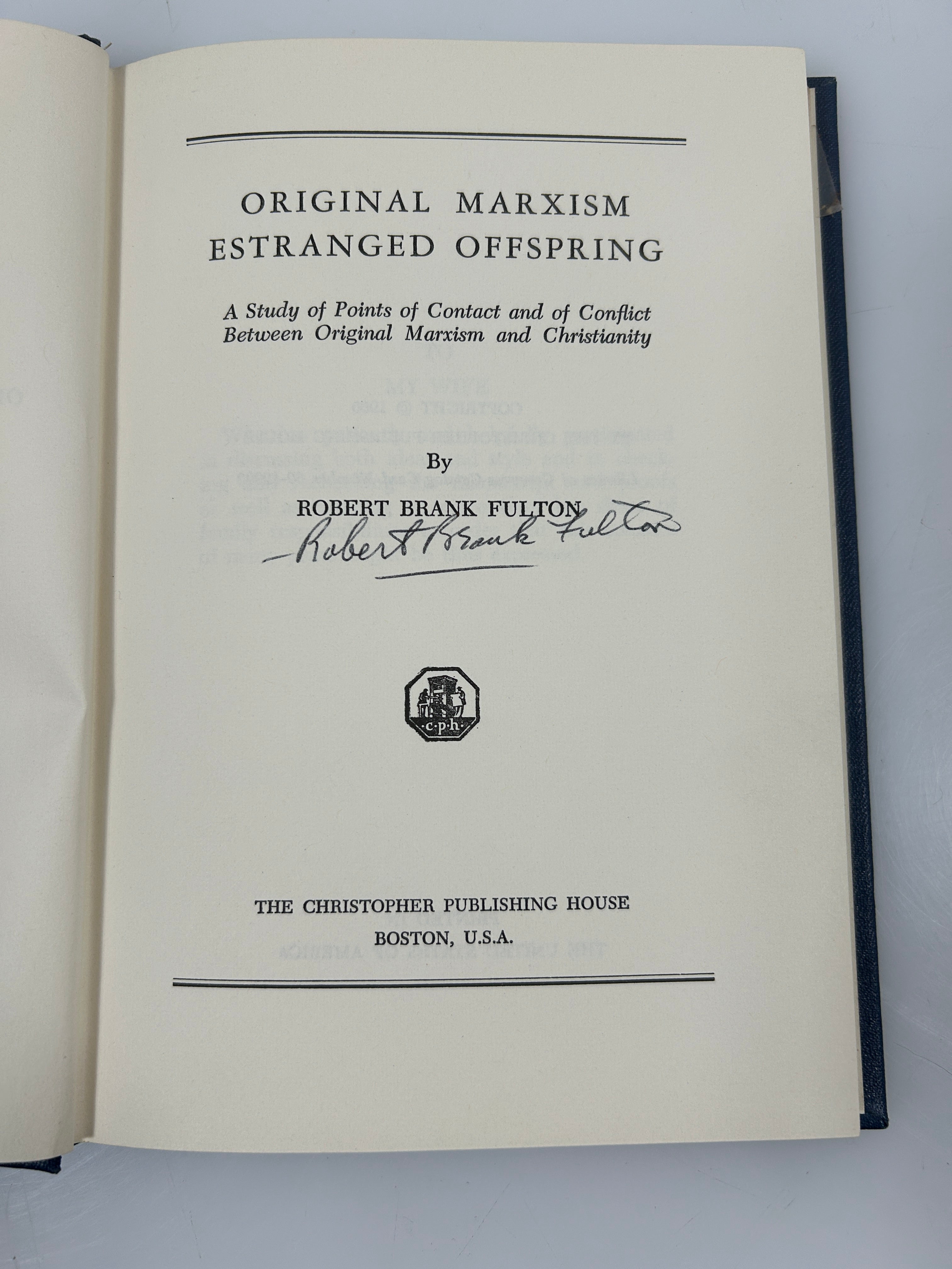 Original Marxism by Robert Brank Fulton 1960 *signed* HC